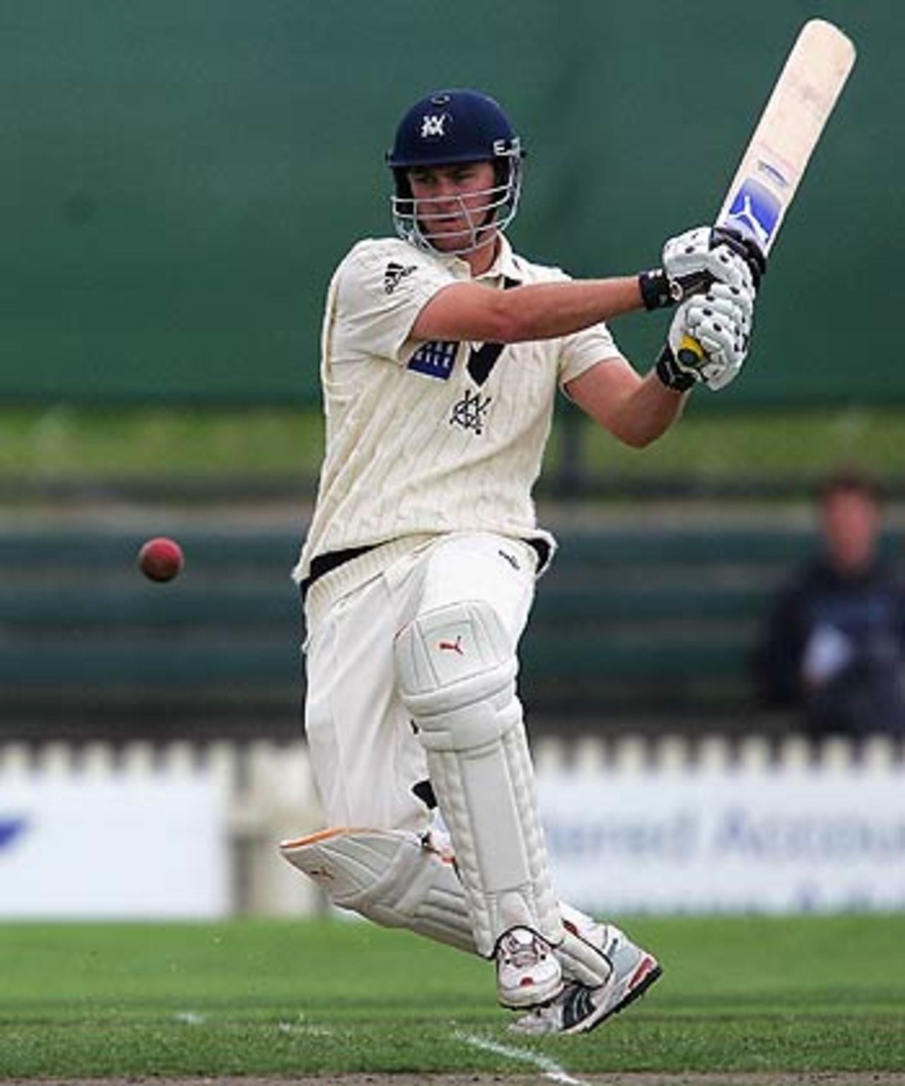 Nick Jewell pulls during his 59, Victoria v West Indians, Tour match, Junction Oval, Melbourne, November 11, 2005
