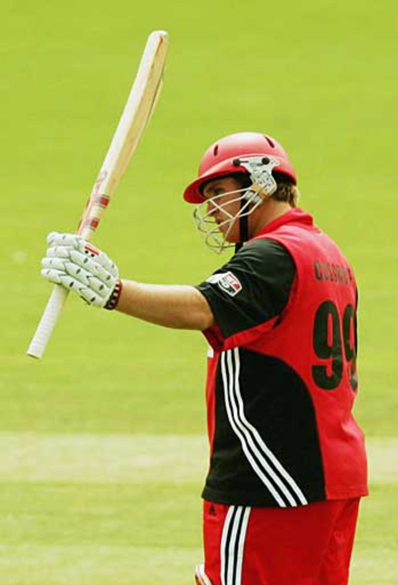 Mark Cosgrove celebrates his 50, South Australia v Western Australia, Adelaide, November 12, 2005