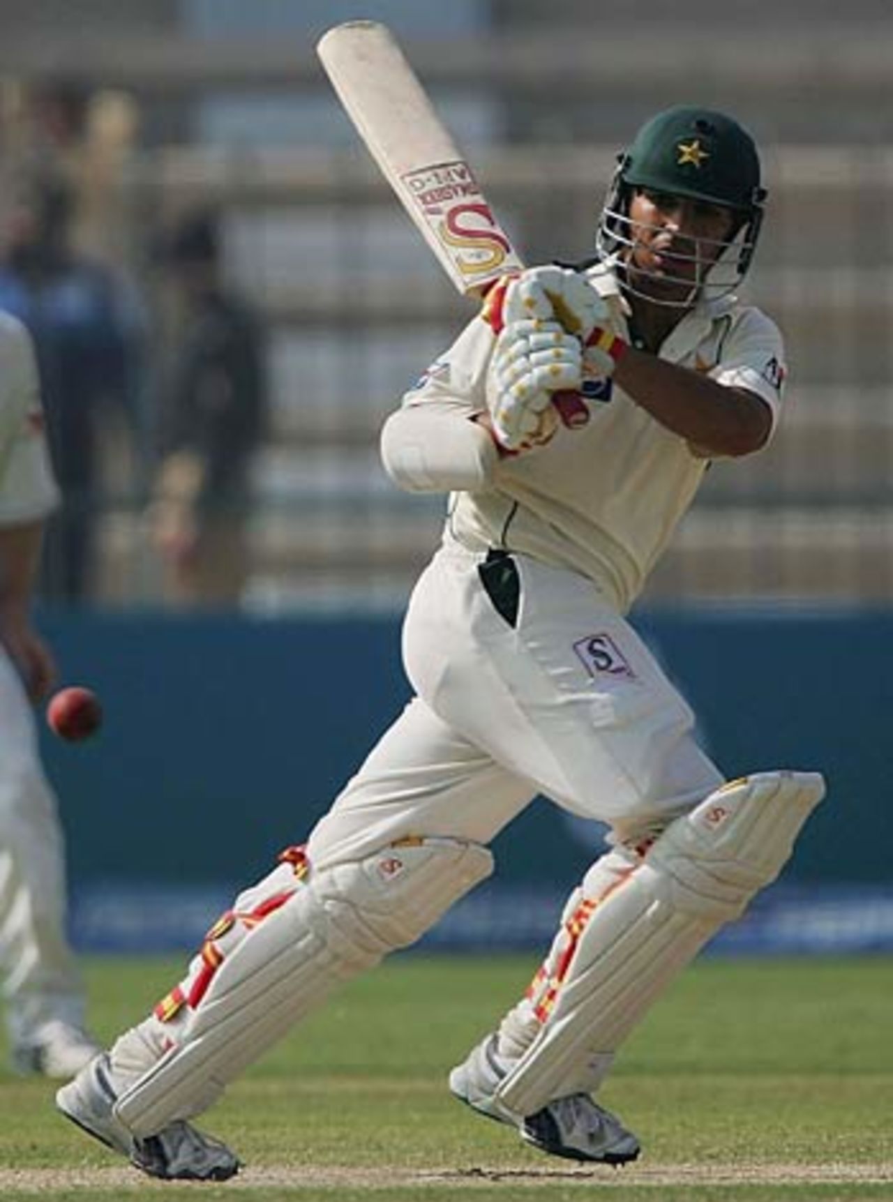 Salman Butt on his way to his second Test hundred, Pakistan v England, 1st Test, Multan, November 15, 2005