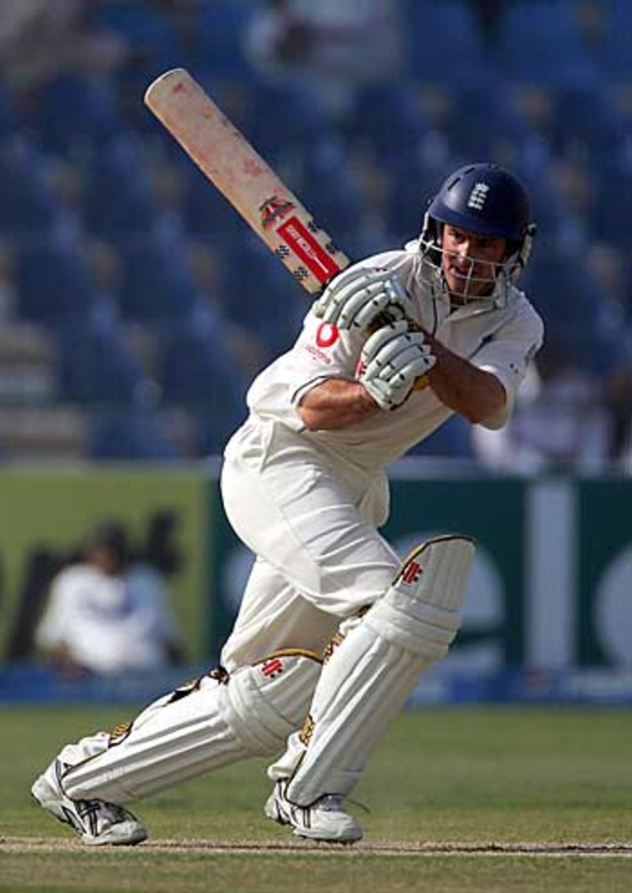Andrew Strauss tucks one fine, Pakistan v England, 1st Test, Multan, November 16, 2005