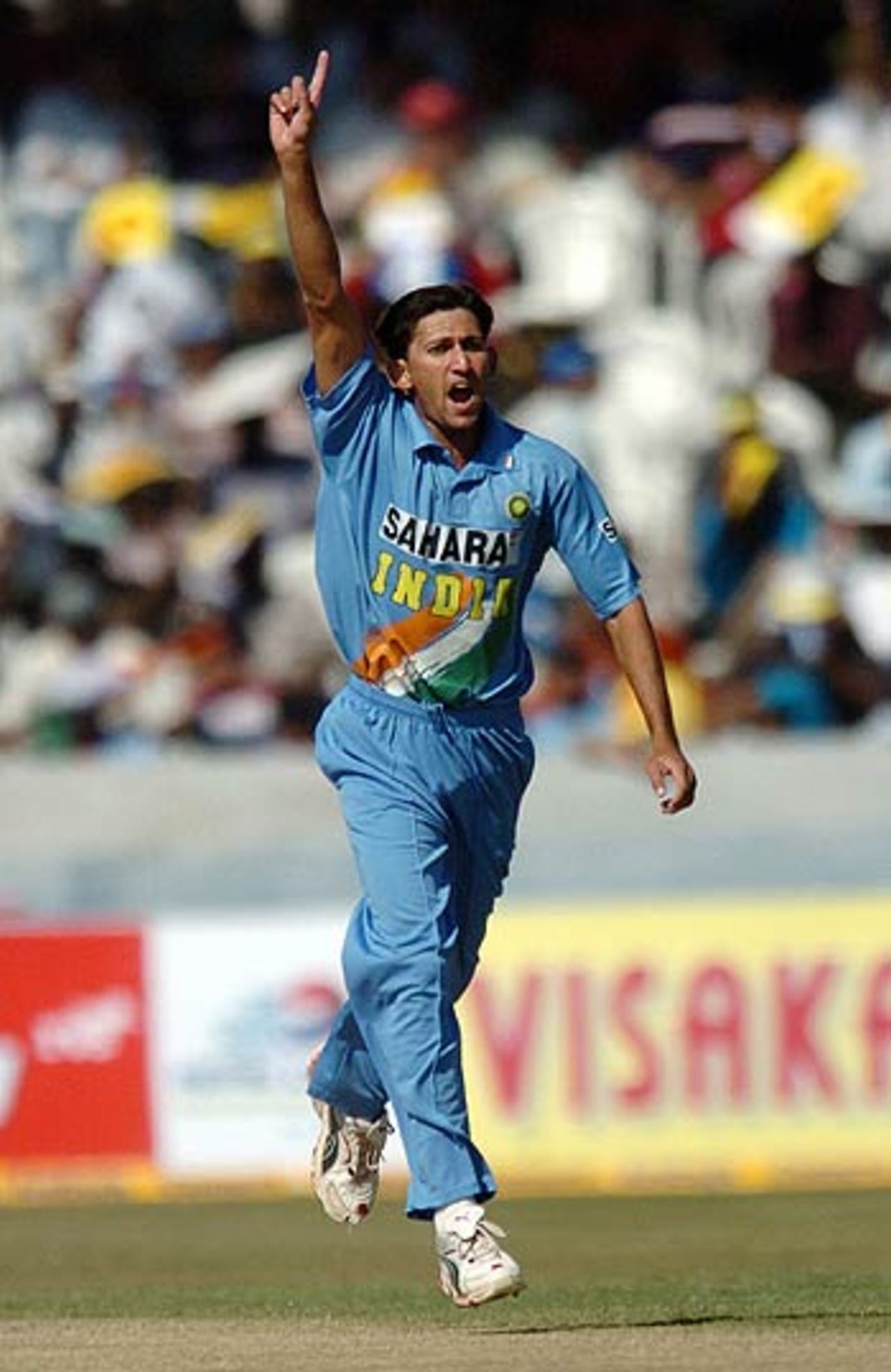 Ajit Agarkar took two early wickets for India, India v South Africa, 1st ODI, Hyderabad, November 16, 2005