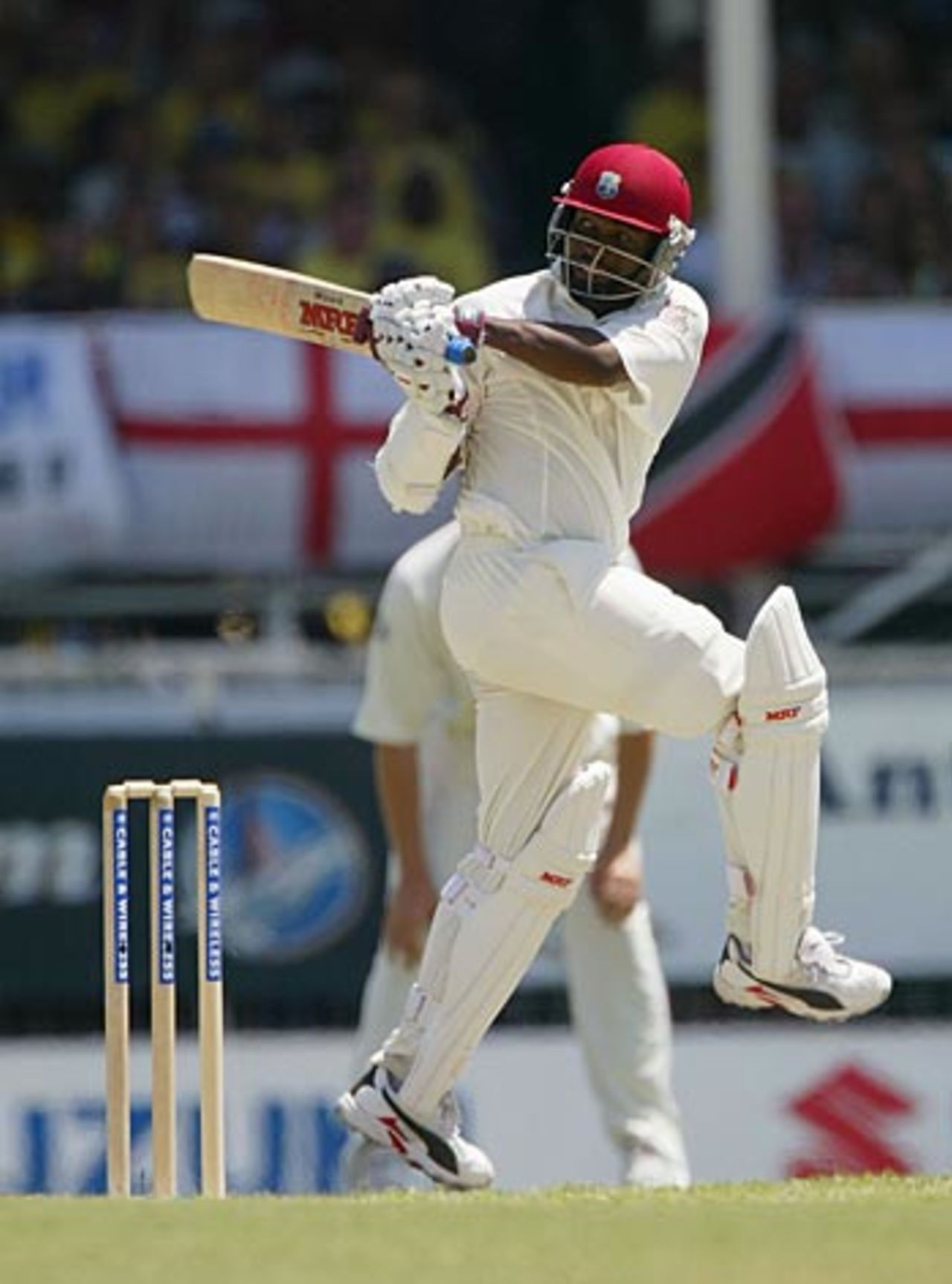 Brian Lara pulls on his way to 400, West Indies v England, Antigua, April 10, 2004
