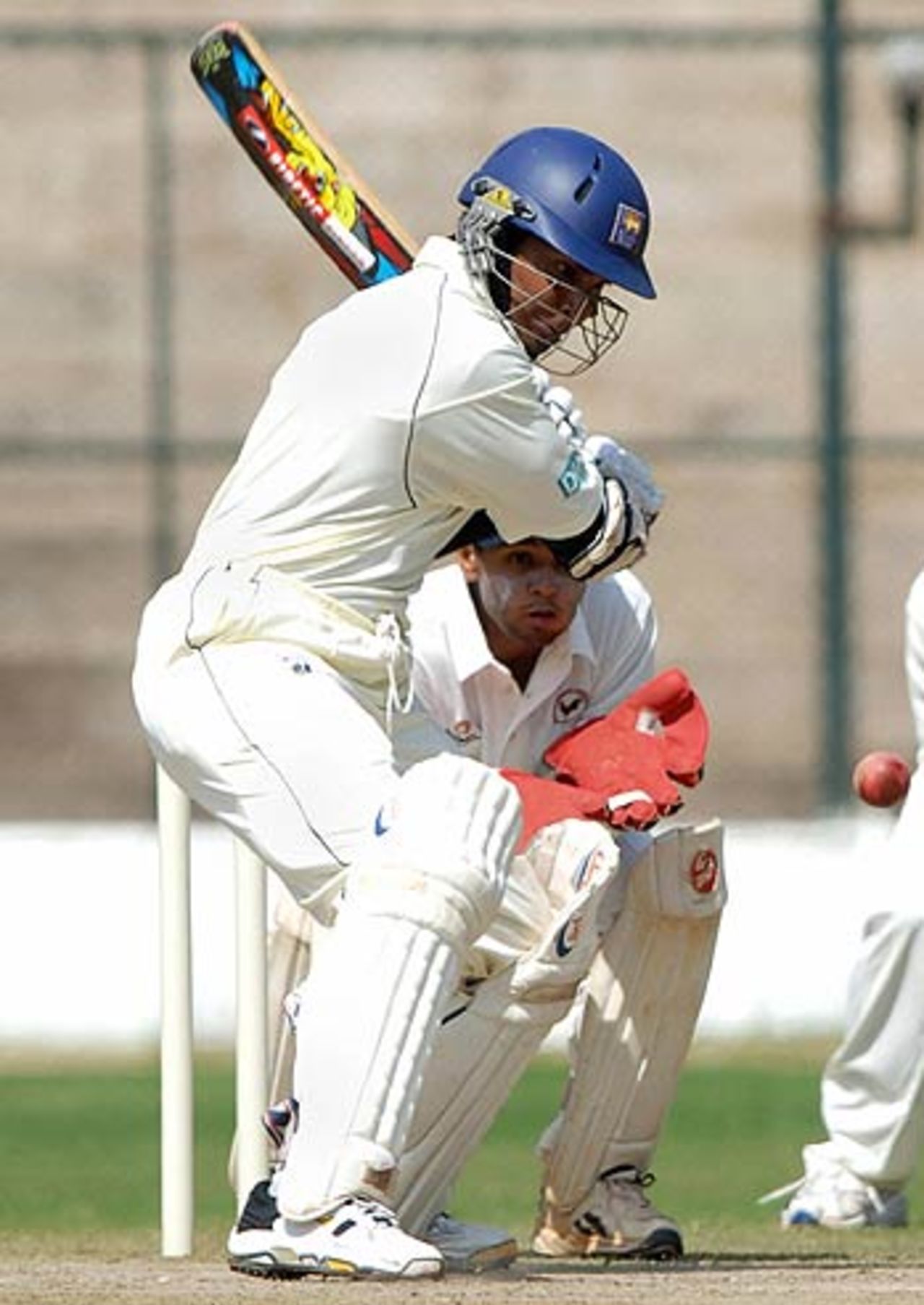 Kumar Sangakkara's 43 was the top score in a lacklustre Sri Lankan innings, Indian Board President's XI v Sri Lankans, Bangalore, November 28, 2005