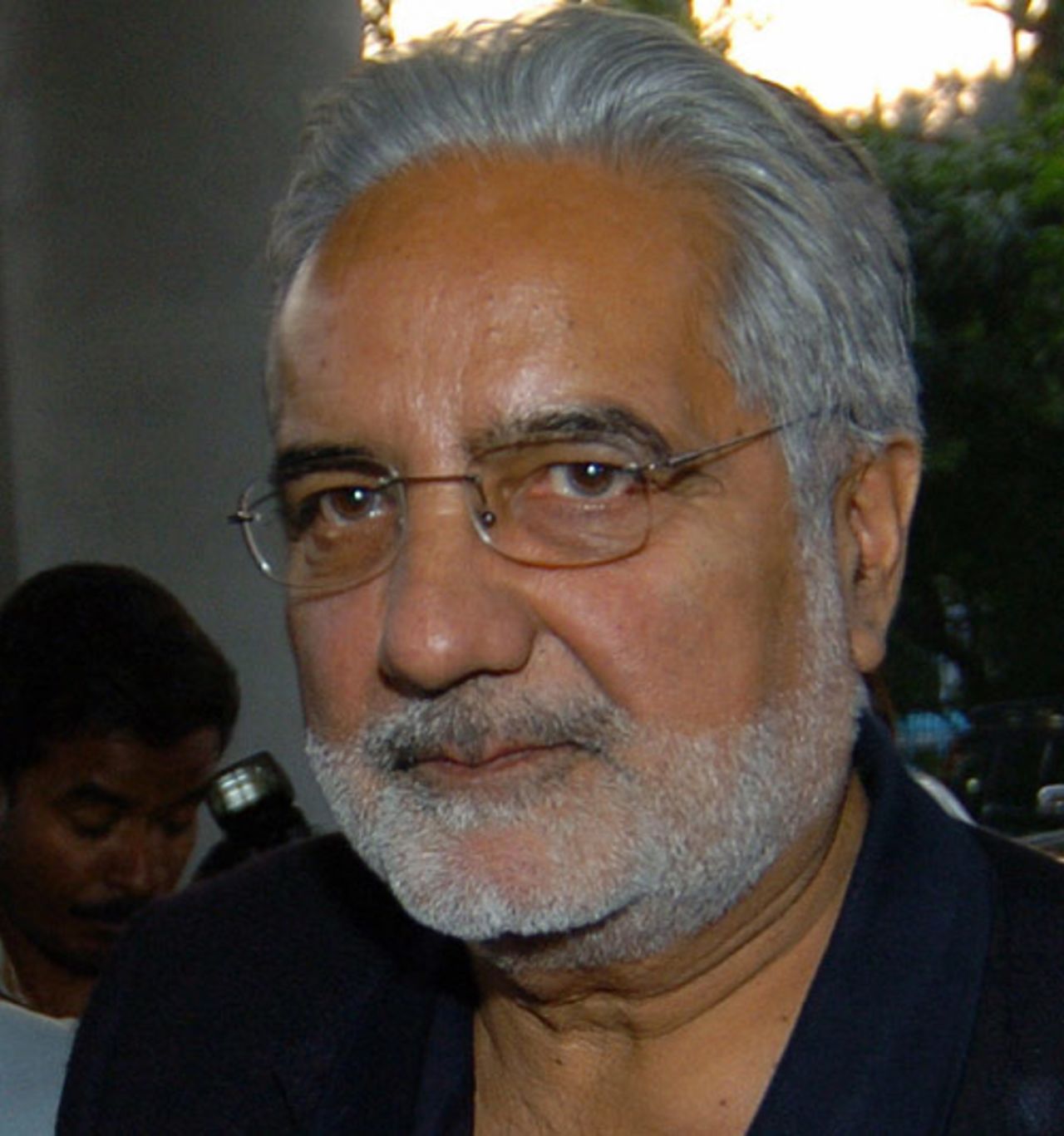 Former BCCI president IS Bindra arrives at a hotel in Kolkata, November 28, 2005