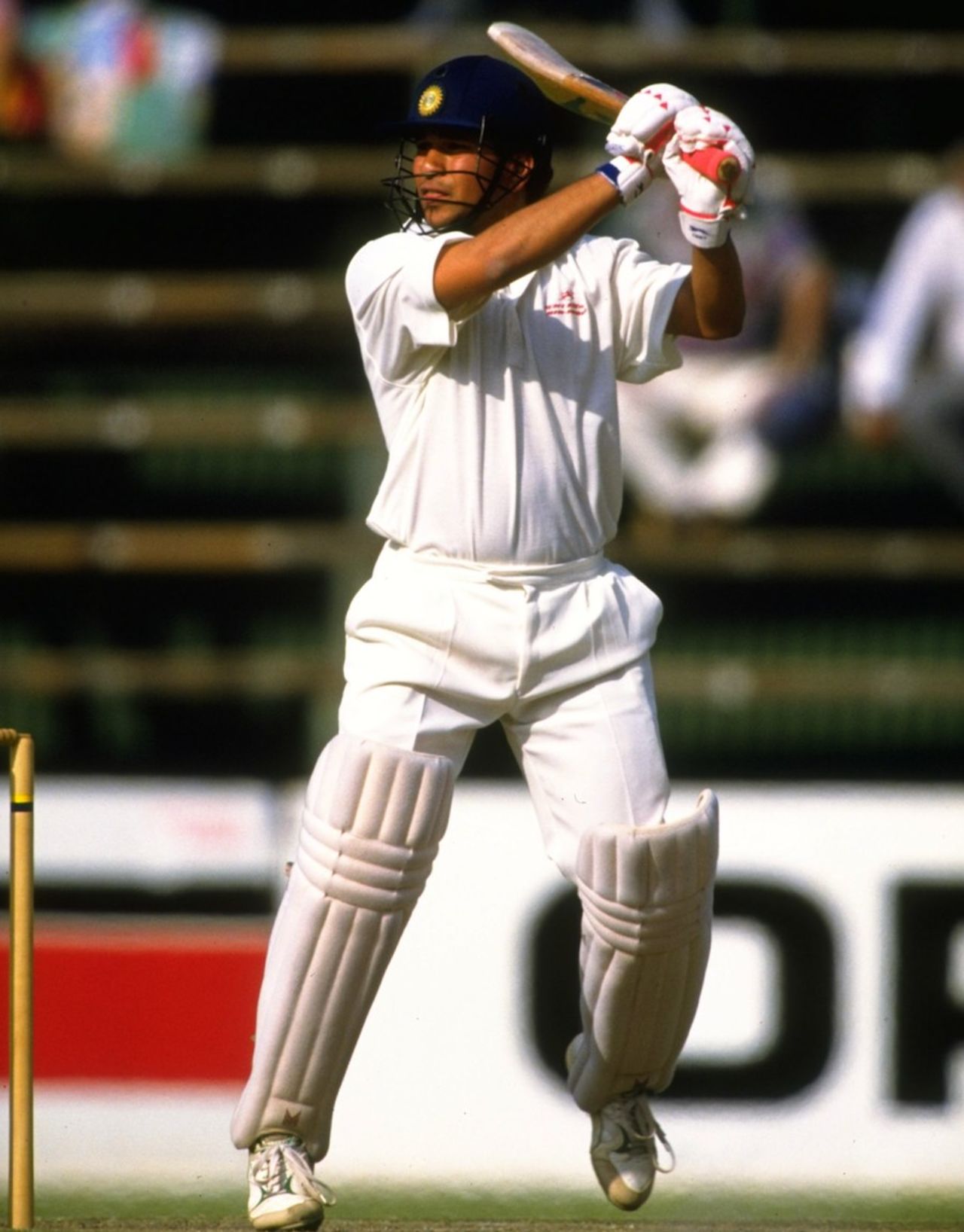 Sachin Tendulkar cuts on his way to 111, South Africa v India, 2nd Test, Johannesburg, 2nd day, November 27, 1992