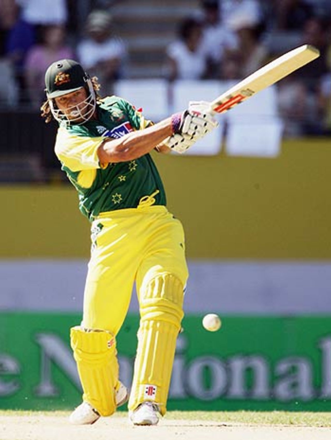 Andrew Symonds smacks one down the ground, New Zealand v Australia, 1st ODI, Chappell-Hadlee Trophy, Auckland, December 3, 2005