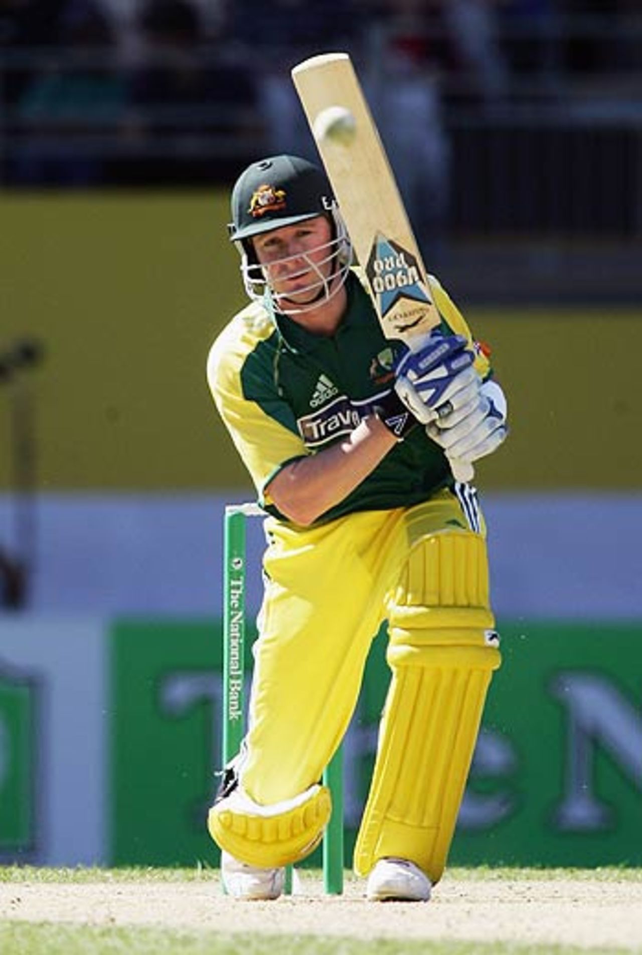 Michael Clarke drives during his 31, New Zealand v Australia, 1st ODI, Chappell-Hadlee Trophy, Auckland, December 3, 2005