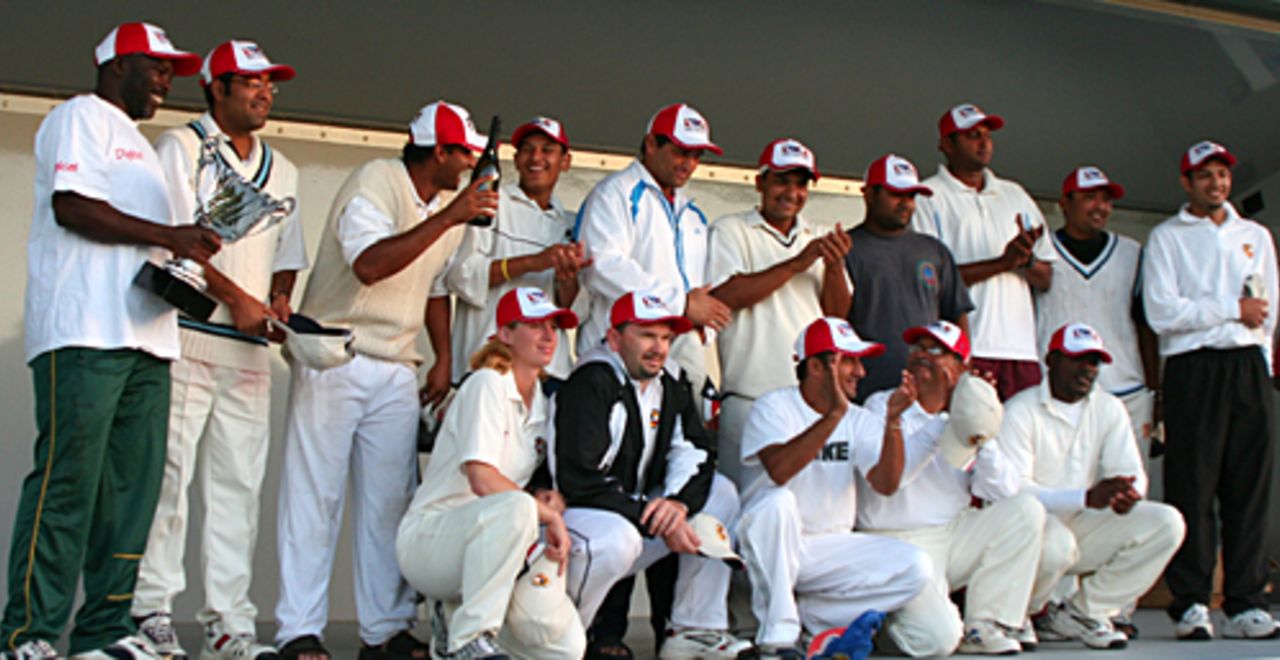 The victorious Texas side who won National Interstate Cricket Tournament Champion's Trophy, Florida, December 3, 2005