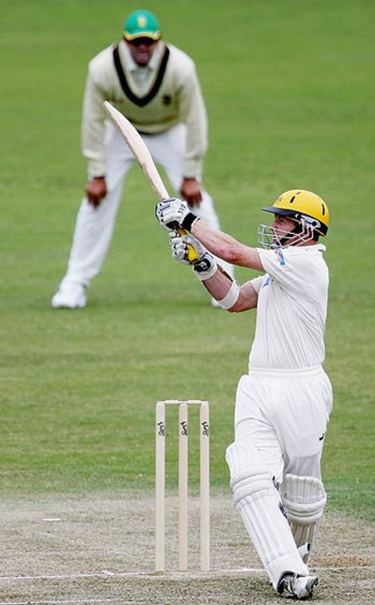 Chris Rogers pulls a ball to the fence as Western Australia look to attack, Western Australia v South Africa, WACA, Perth, December 5, 2005