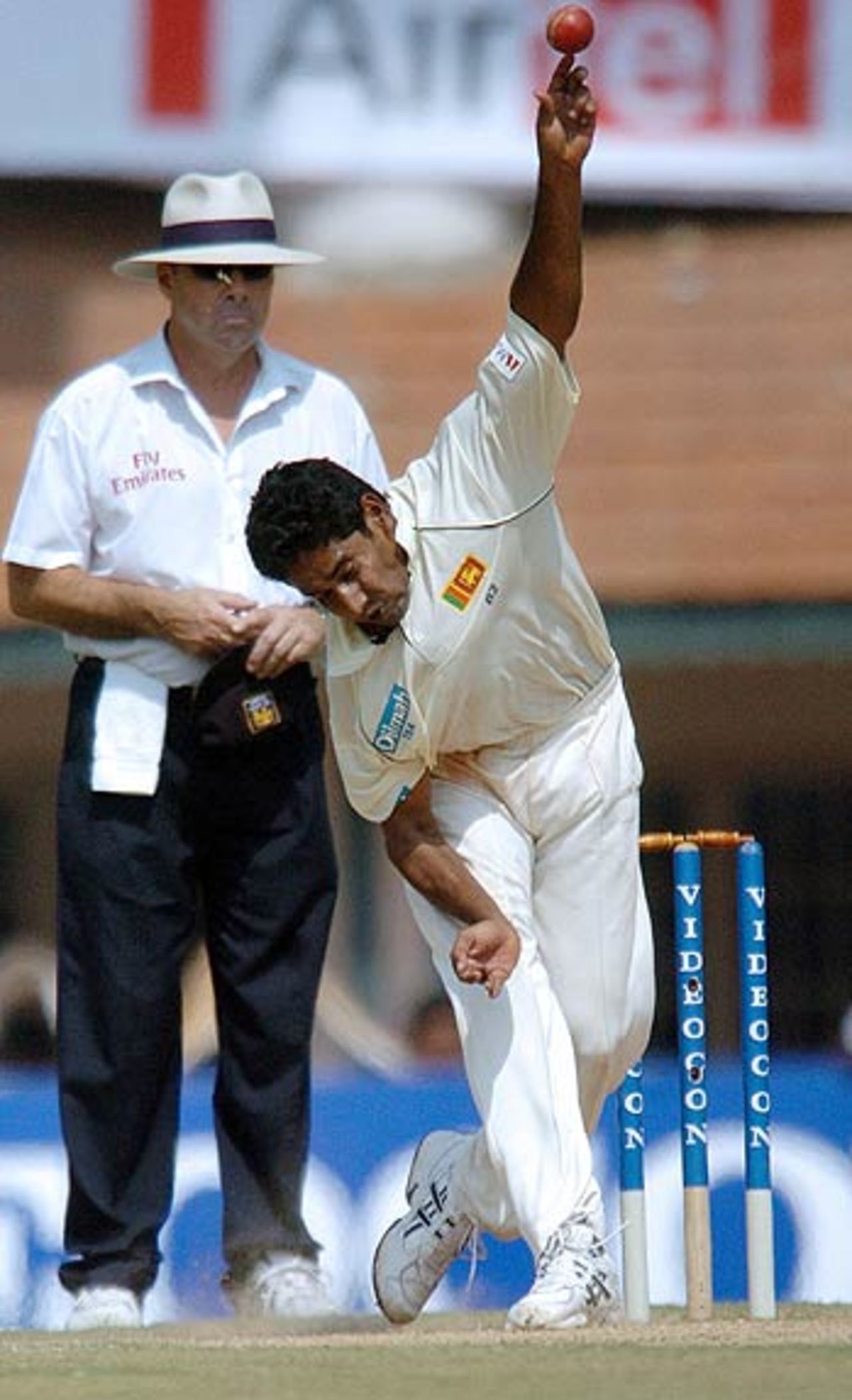 Chaminda Vaas had the staggering figures of 21-14-29-4 at Chennai, India v Sri Lanka, 1st Test, Chennai, December 5, 2005
