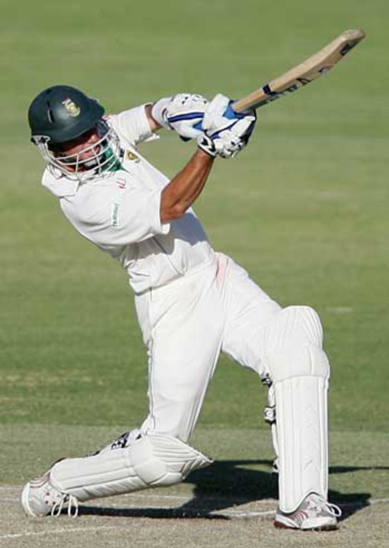 Herschelle Gibbs drives during his unbeaten 91, which powered South Africa to their first win on tour in Australia, CA Chairman's XI v South Africans, Lilac Hill, Perth, December 9, 2005