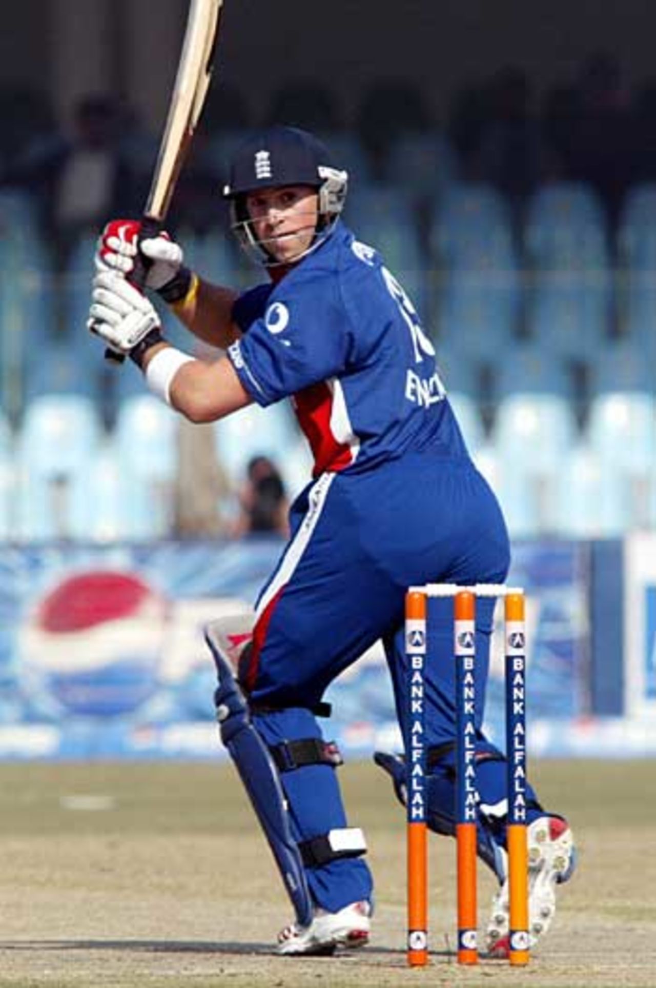Matt Prior glances a ball fine as his 45 gives England a rapid start, Pakistan v England, 1st ODI, Lahore, December 10, 2005