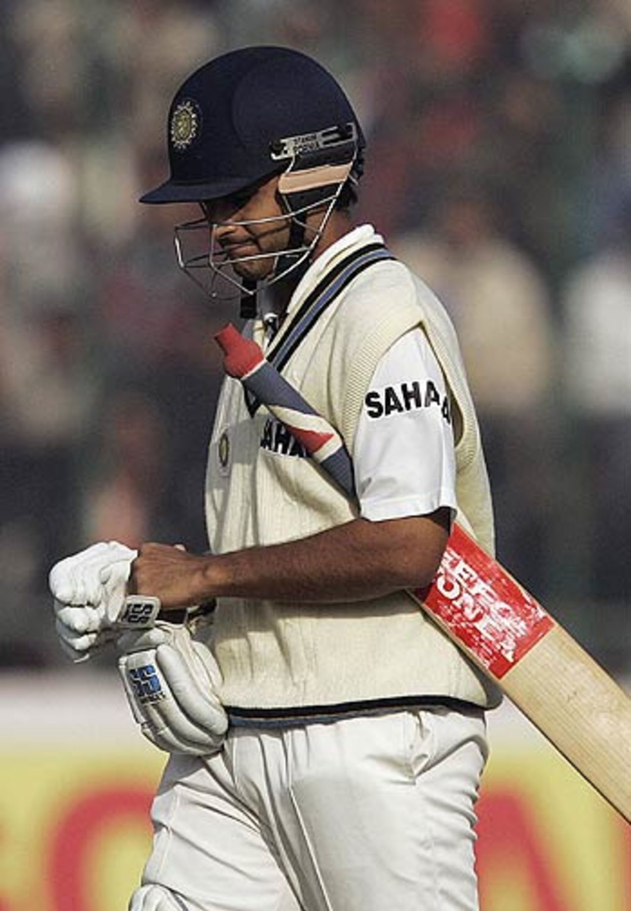 Sourav Ganguly scored 40 before falling to Muttiah Muralitharan, India v Sri Lanka, Delhi, December 11, 2005