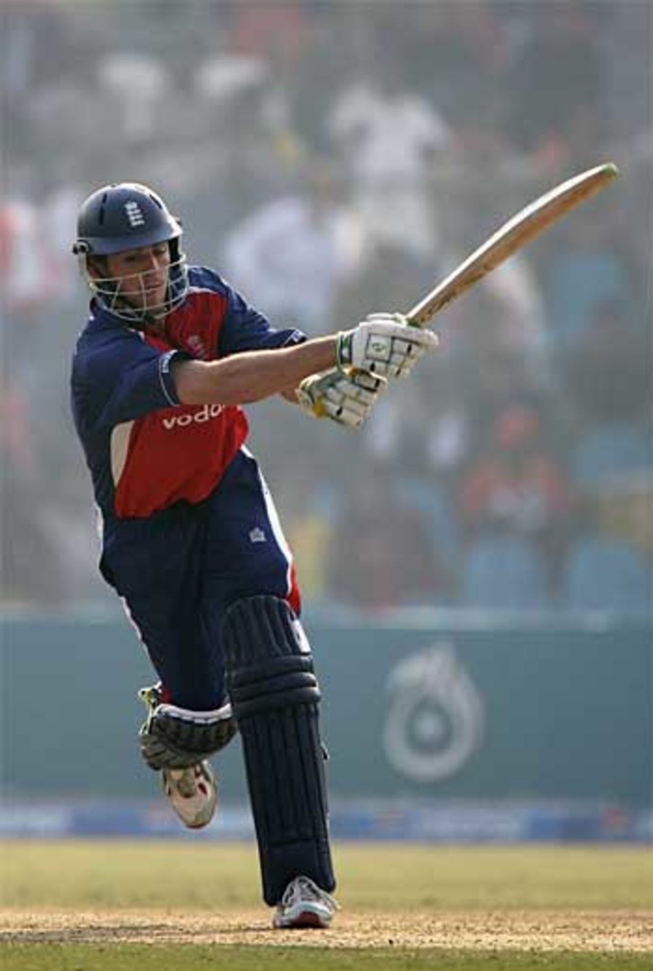 Not in the textbook... Liam Plunkett goes freestyle to boost England late on, Pakistan v England, 2nd ODI, Lahore, December 12, 2005