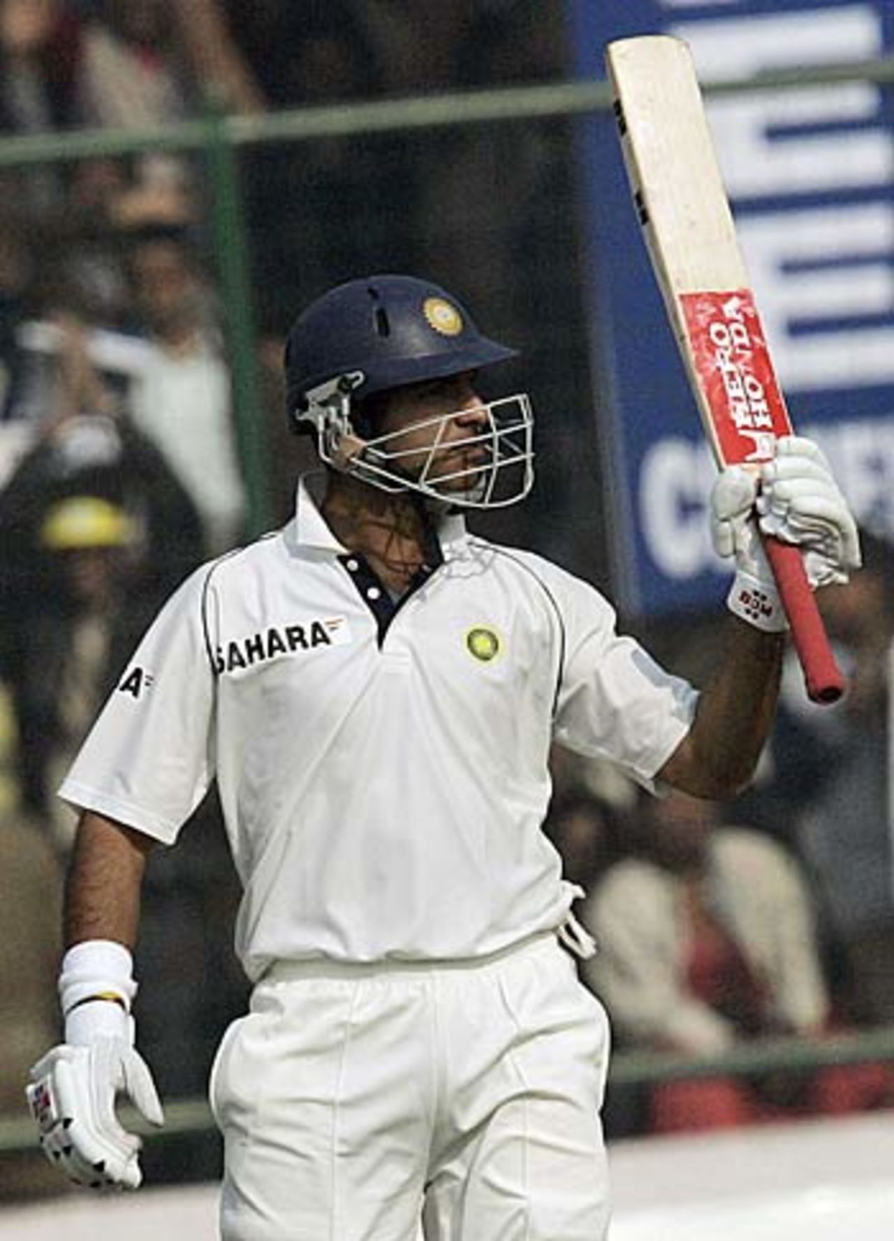 Yuvraj Singh reaches his fifty, India v Sri Lanka, 2nd Test, Delhi, December 13, 2005