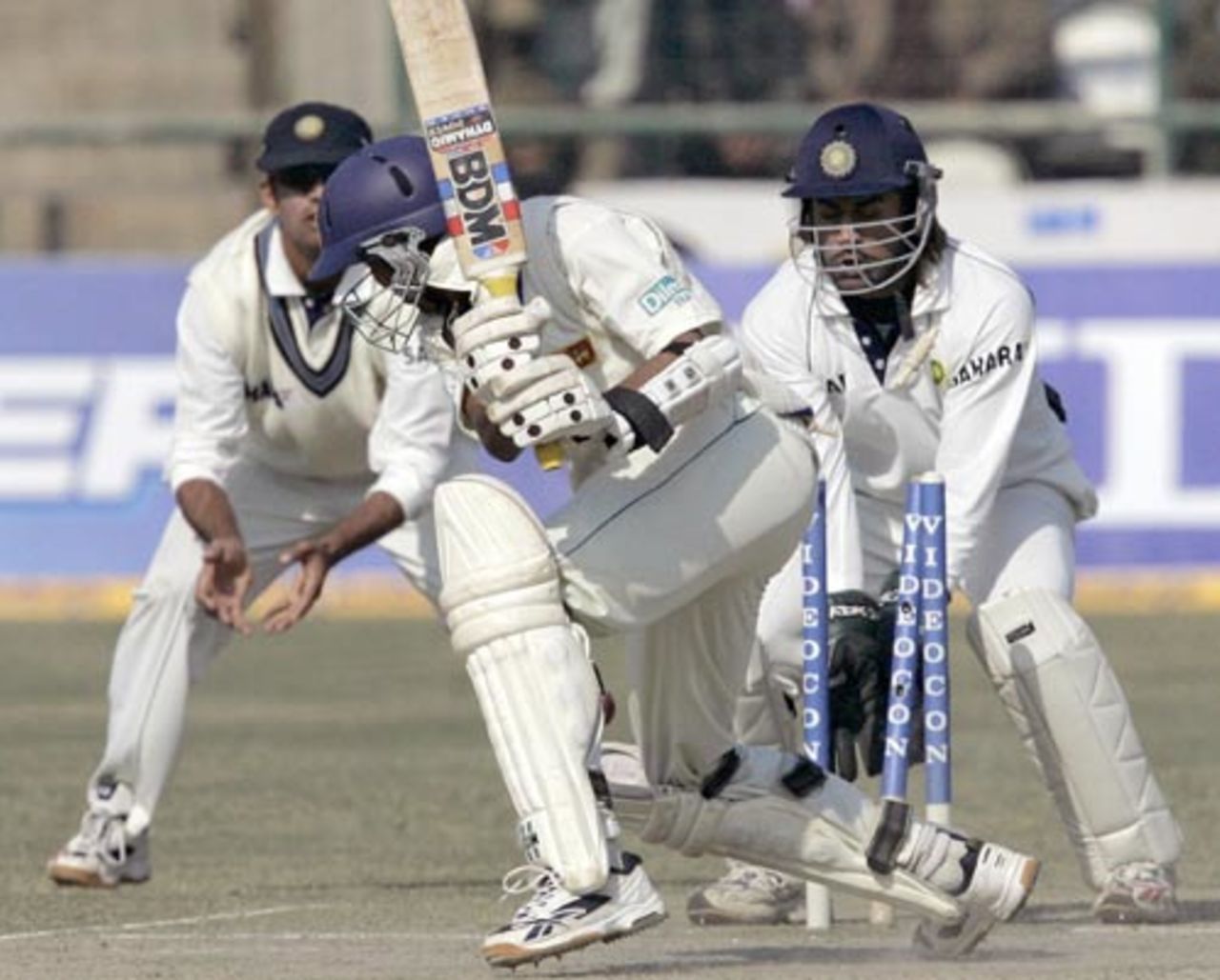 Tillakaratne Dilshan foxed by Anil Kumble, India v Sri Lanka, 2nd Test, Delhi, 3rd day, December 14, 2005