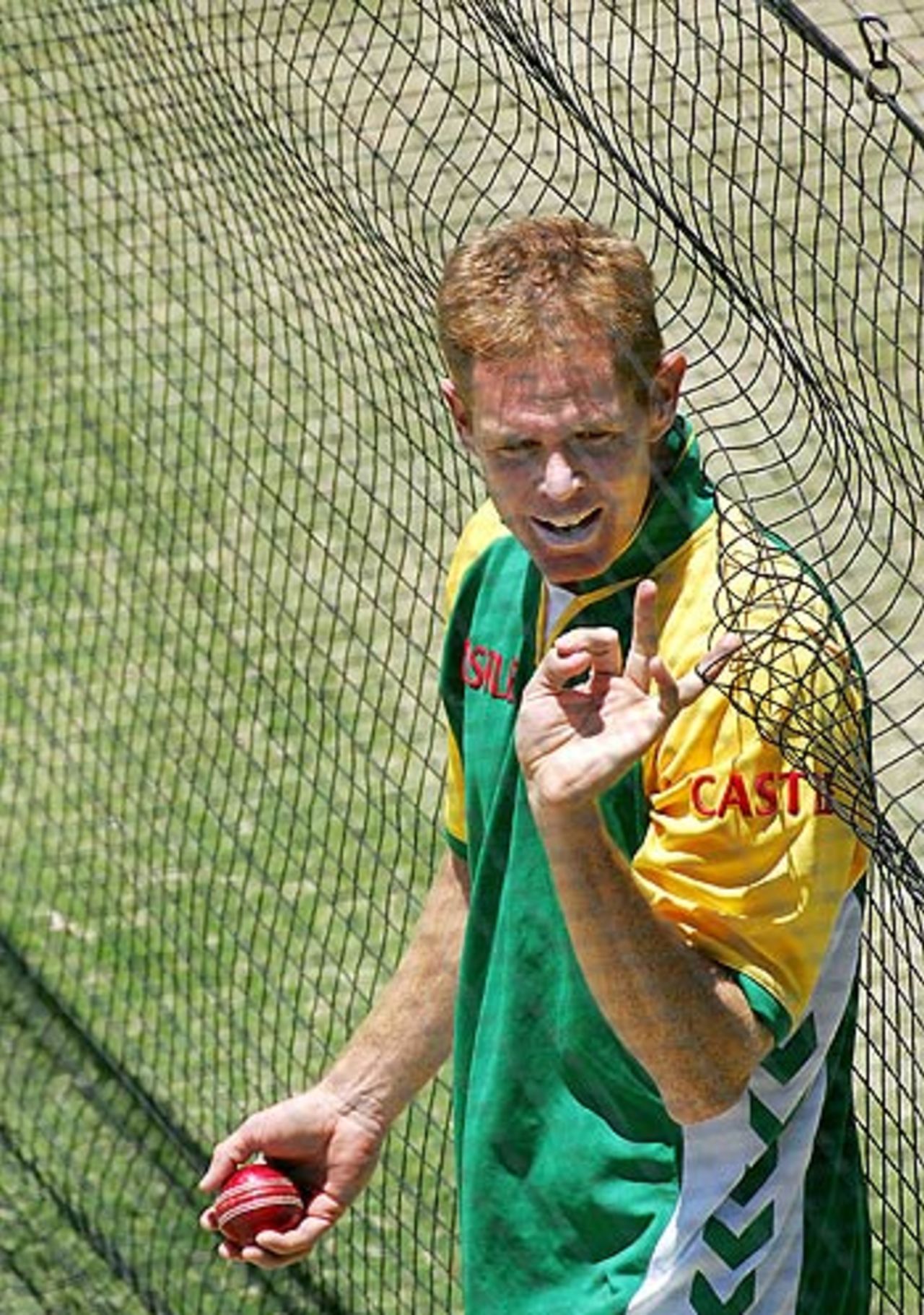 Shaun Pollock waits for his turn at the nets, WACA, Perth, December 15, 2005