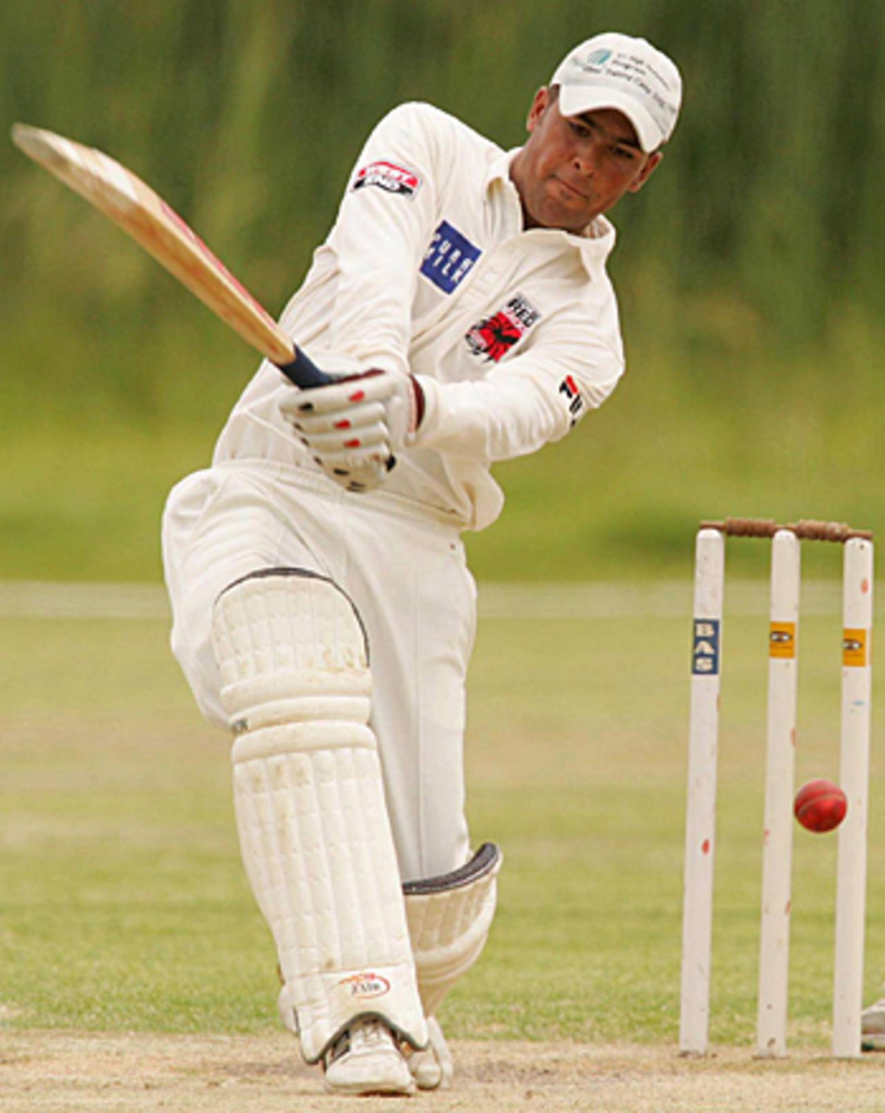 Qasim Sheikh of Scotland hits out during a match between the ICC Winter Training Camp and a Soweto XI, Elhah Oval , Soweto, December 15, 2005