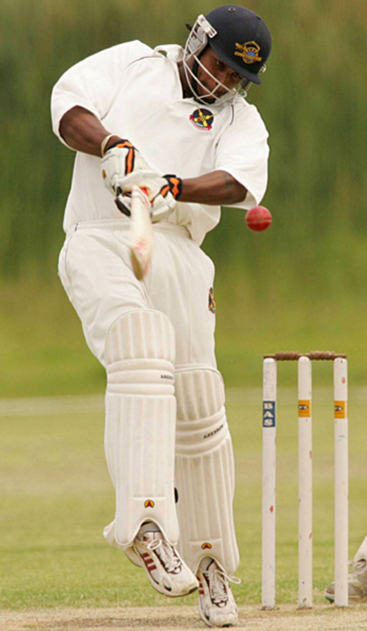 Steven Outerbridge in action during a match between the ICC Winter Training Camp and a Soweto XI, Elhah Oval , Soweto, December 15, 2005