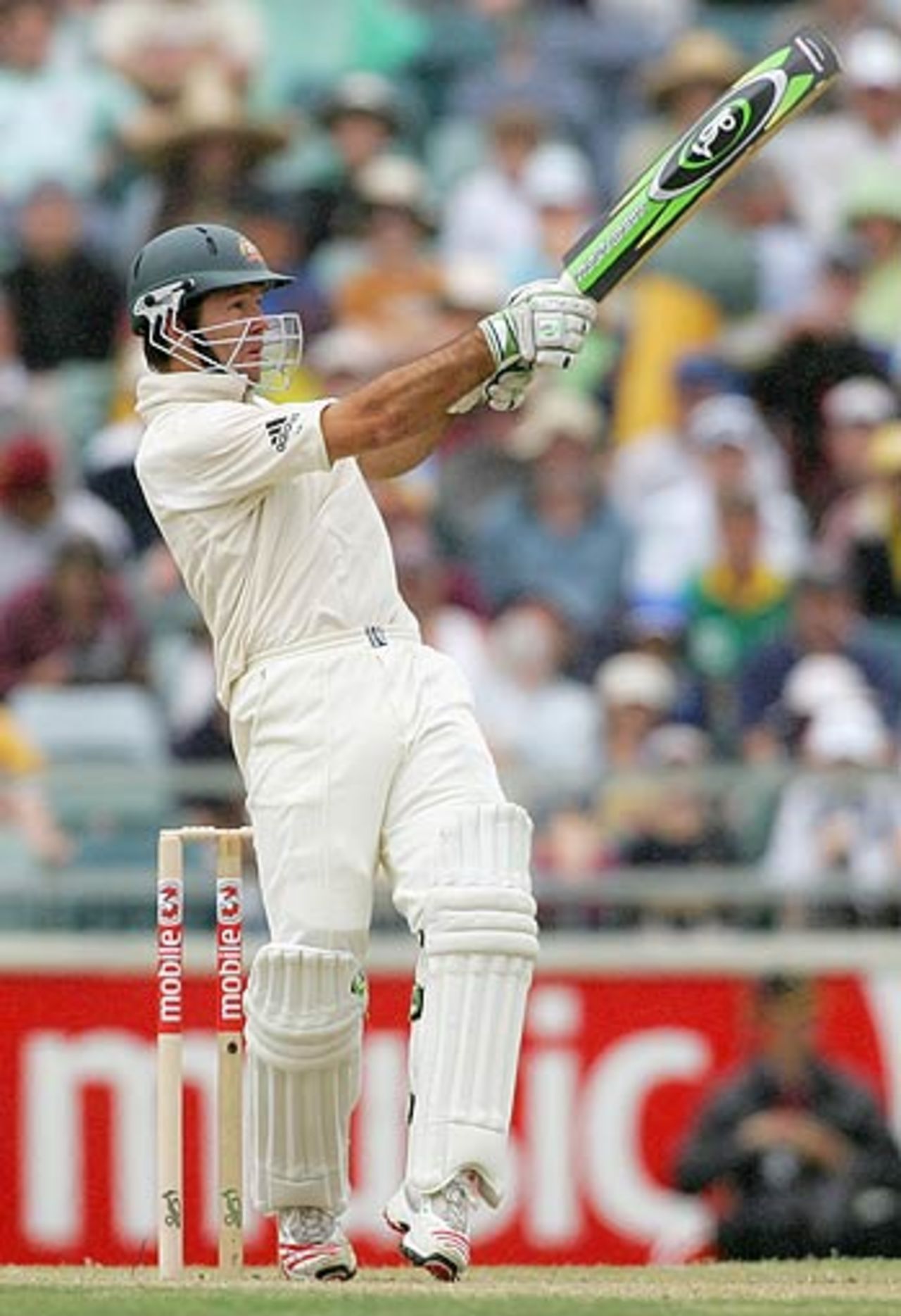 Ricky Ponting launched a counterattack after losing Matthew Hayden early, Australia v South Africa, 1st Test, Perth, 1st day, December 16, 2005