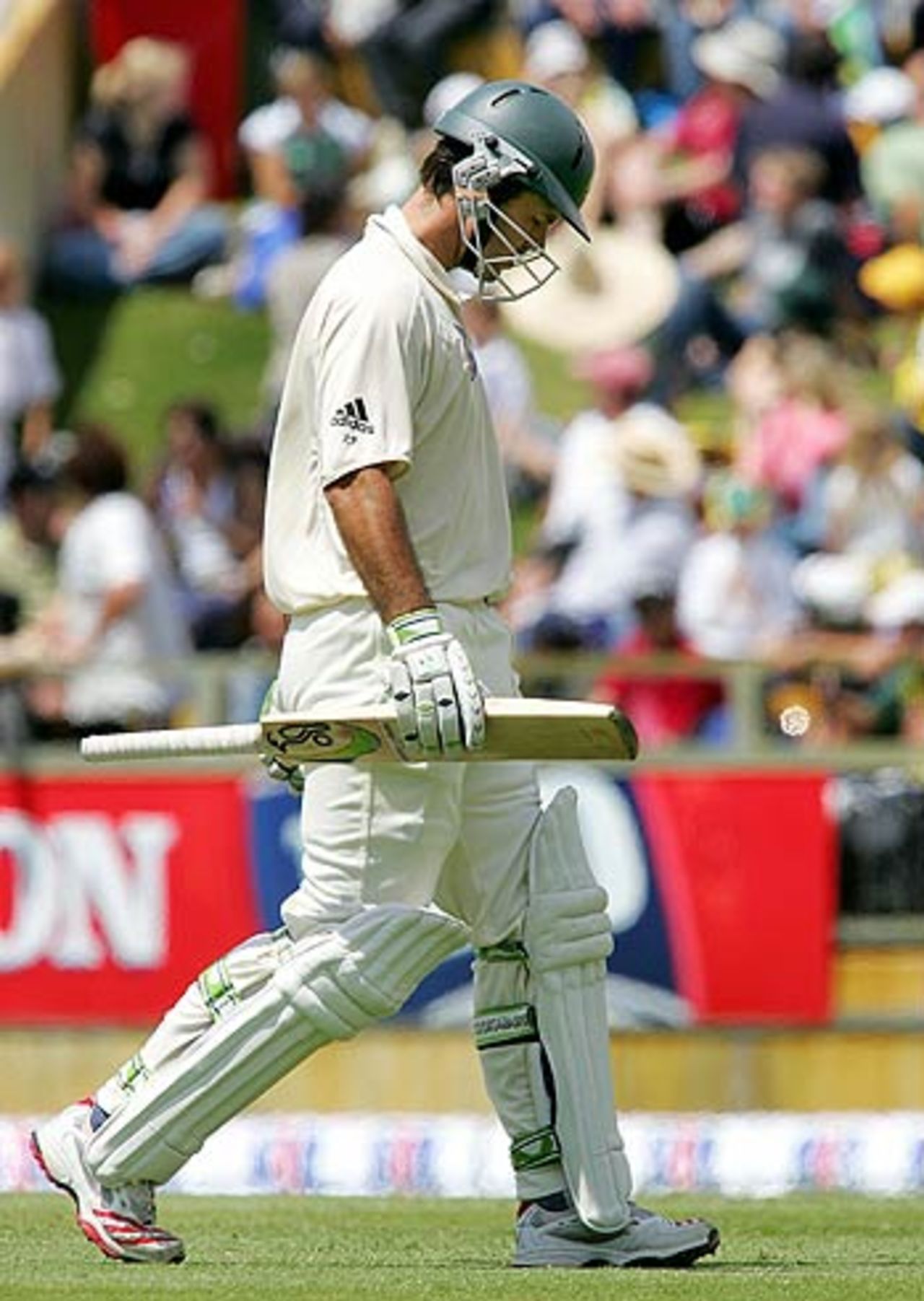 Ricky Ponting was dismissed for 71, Australia v South Africa, 1st Test, Perth, 1st day, December 16, 2005