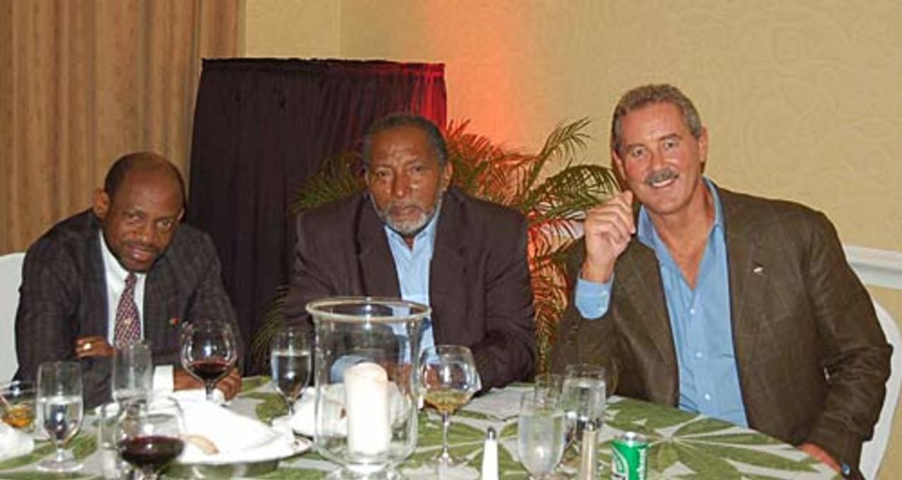 St. Kitts PM Andy Roberts and Allen Stanford, December 15, 2005