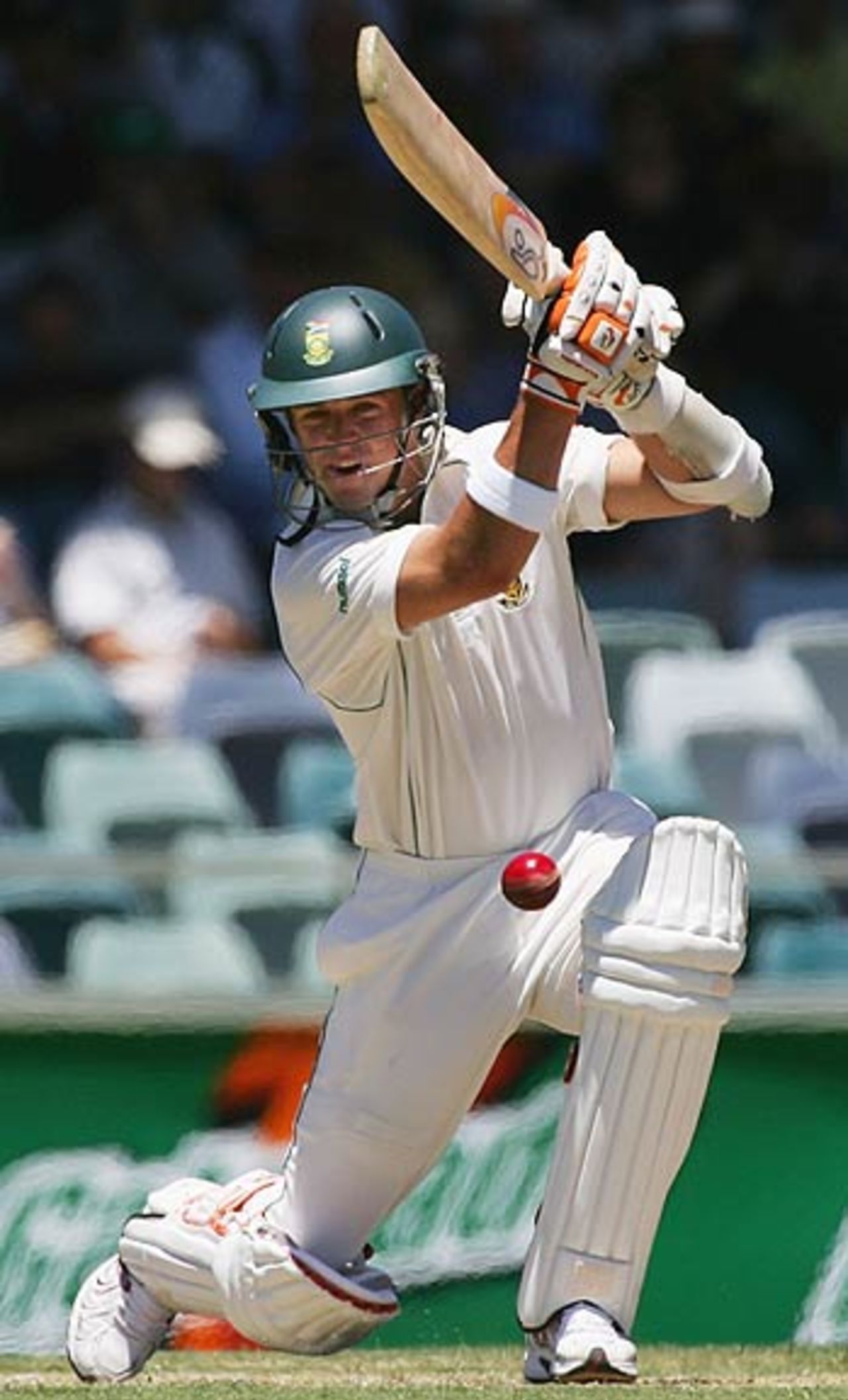 AB de Villiers drives off the front foot, Australia v South Africa, 1st Test, Perth, 1st day, December 17, 2005