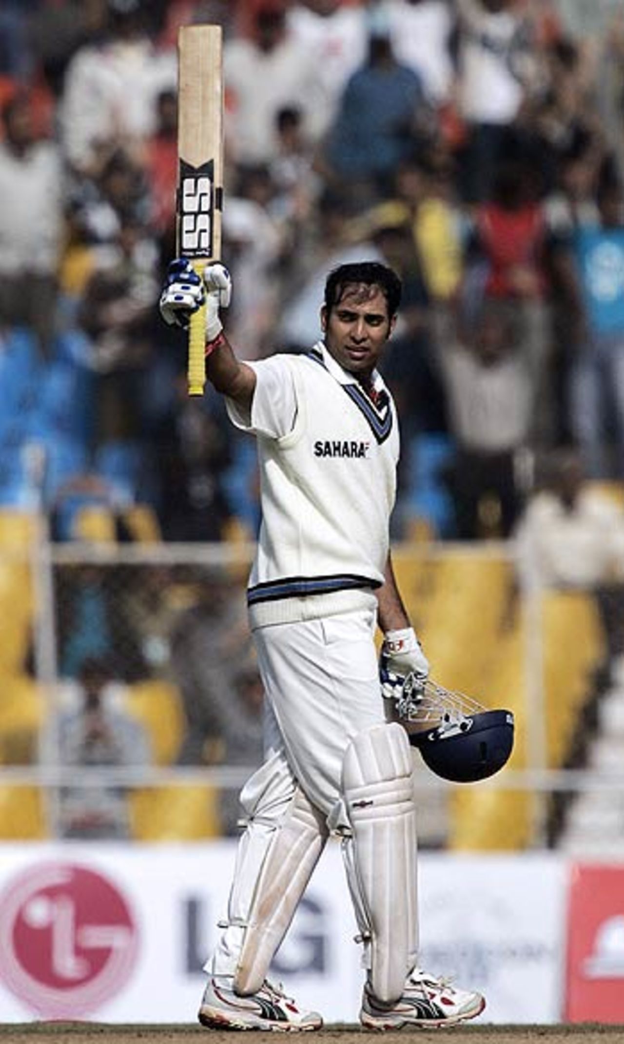 VVS Laxman's ninth Test century put India in a commanding position at Delhi, India v Sri Lanka, 3rd Test, Ahmedabad, 1st day, December 19, 2005