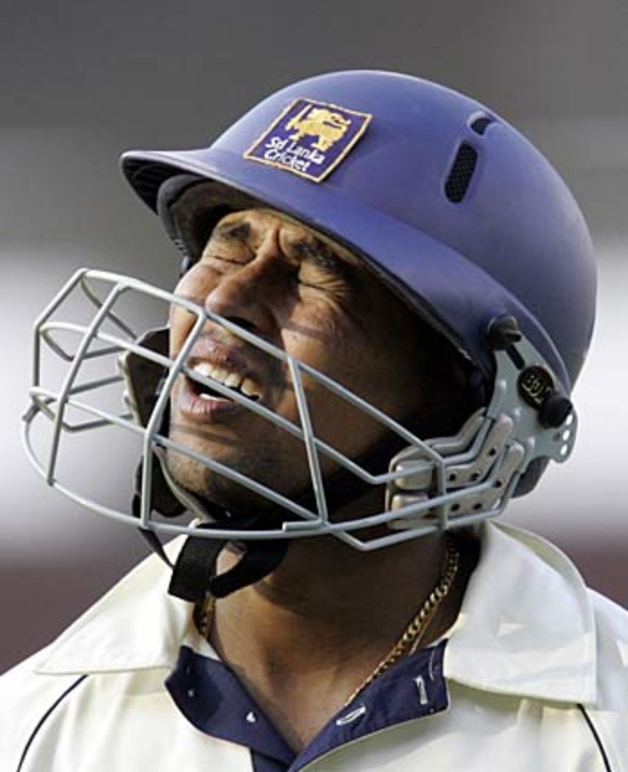 Tillakaratne Dilshan is distraught after getting out for 65, India v Sri Lanka, 3rd Test, Ahmedabad, 4th day, December 21, 2005
