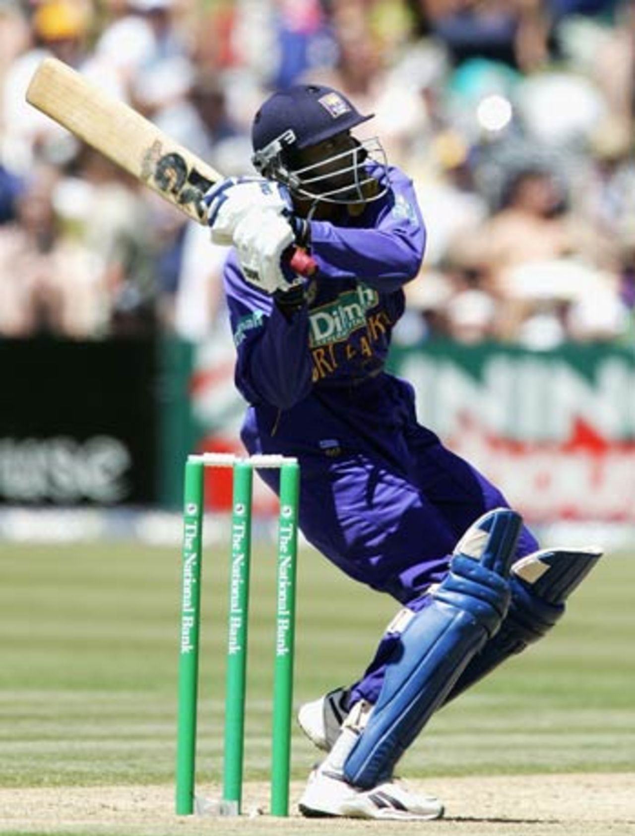 Russel Arnold hoicks one to the leg side, New Zealand v Sri Lanka, 1st ODI, Queenstown, December 31, 2005