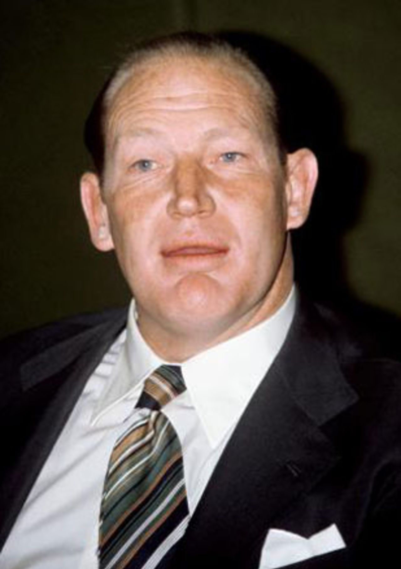 Kerry Packer at a press conference, June 1, 1977