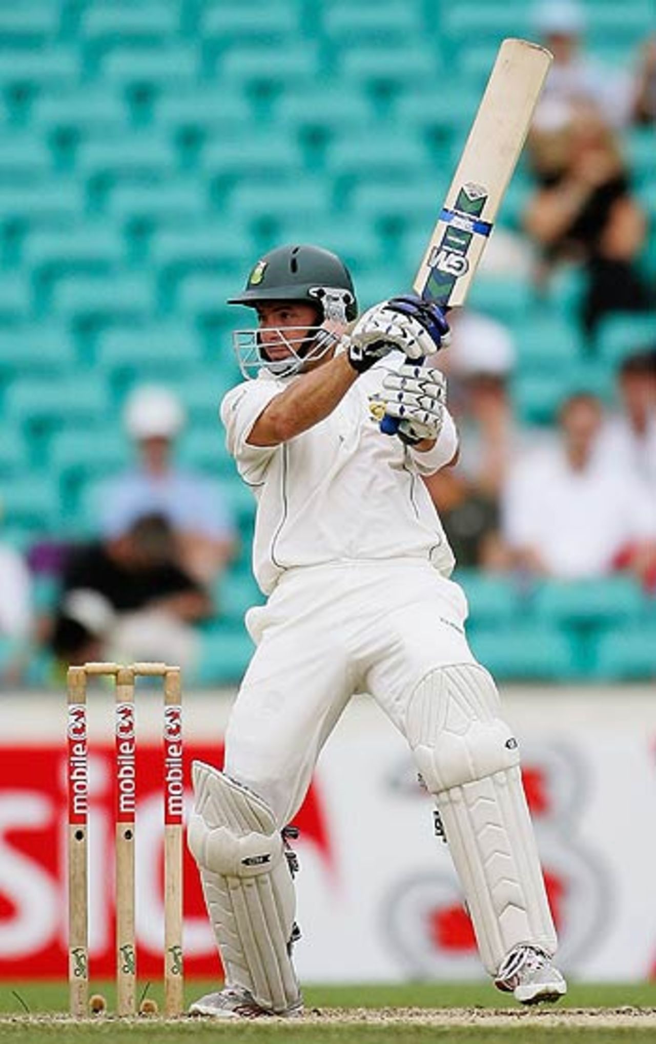 Herschelle Gibbs carves one past point during his half-century, Australia v South Africa, 3rd Test, Sydney, 4th day, January 5, 2006