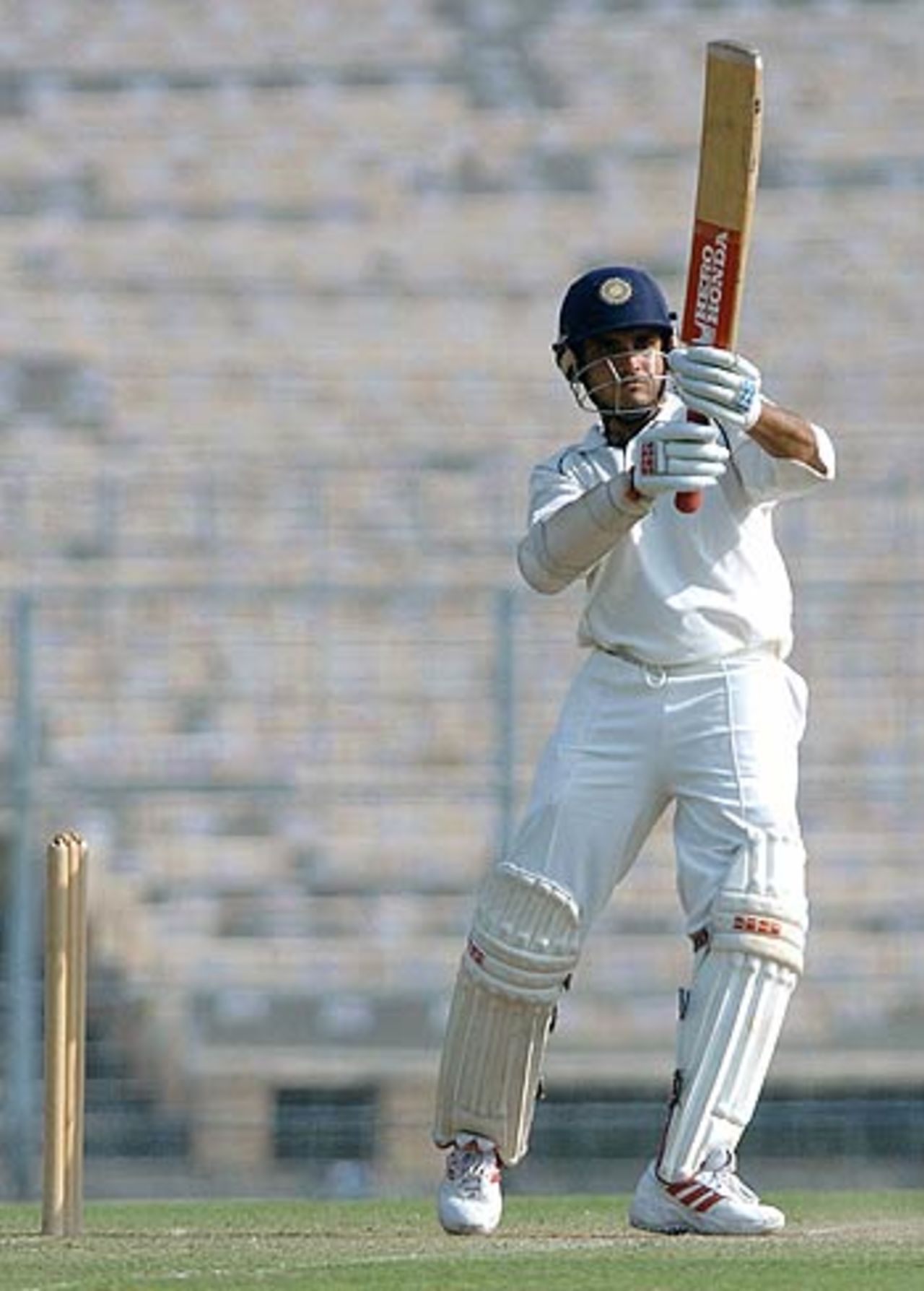 Saurav Ganguly in action for Bengal against Tamil Nadu, Ranji Trophy 2005-06