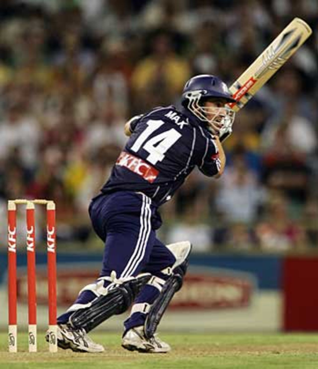 Michael Klinger launched 26 off 12 balls to boost the Victoria total, Western Australia v Victoria, Twenty20, Perth, January 6, 2006