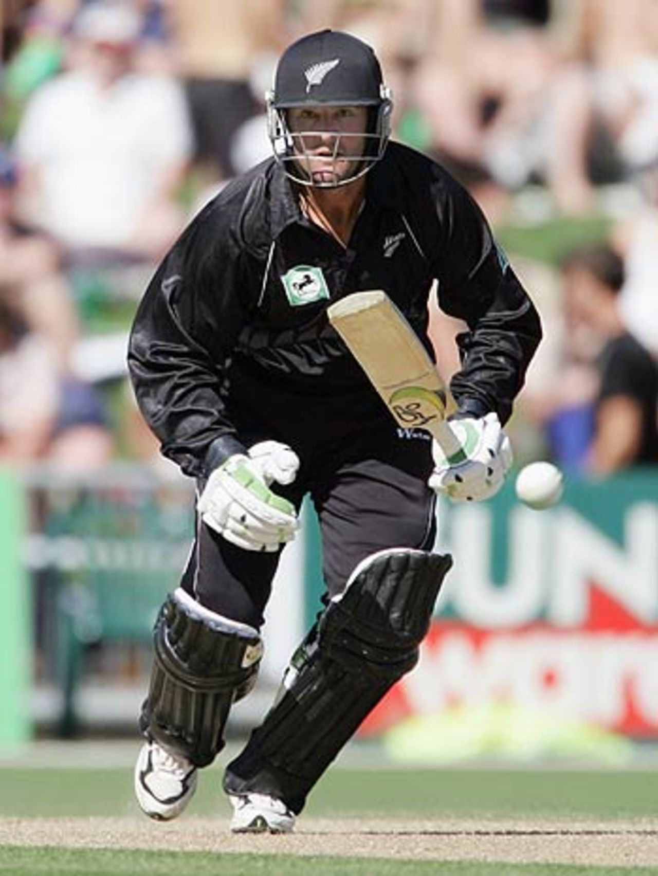 Nathan Astle helped consolidate New Zealand's innings after two early wickets, New Zealand v Sri Lanka, 5h ODI, Napier, January 8, 2006