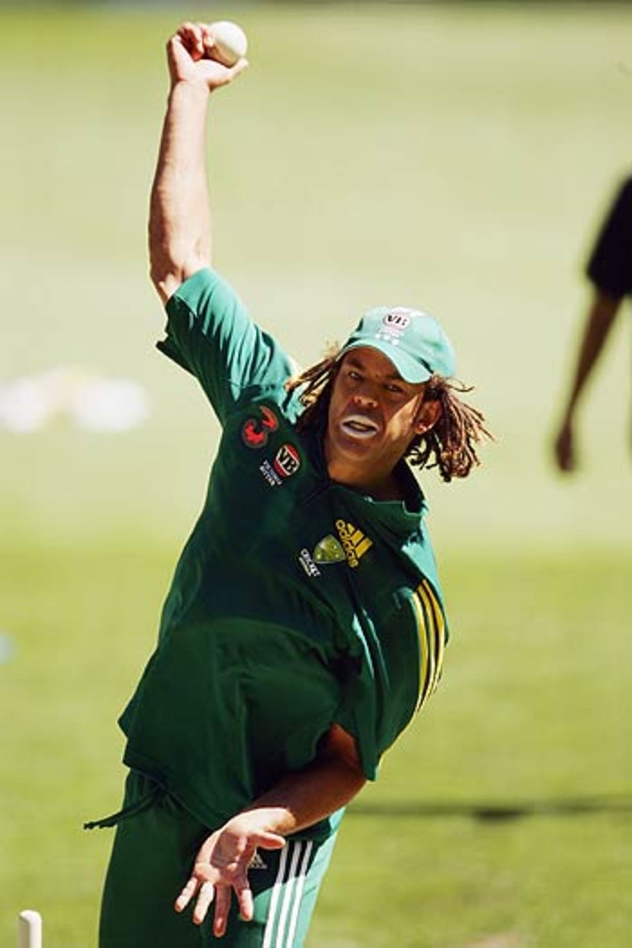 Andrew Symonds sends down his offspinners, Telstra Dome, Melbourne, January 12, 2006