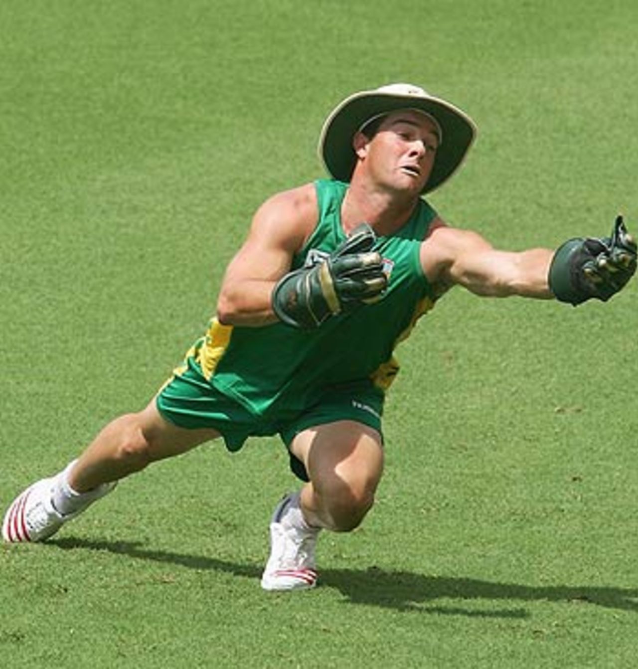Mark Boucher hones his wicketkeeping skills, Brisbane, January 14, 2006