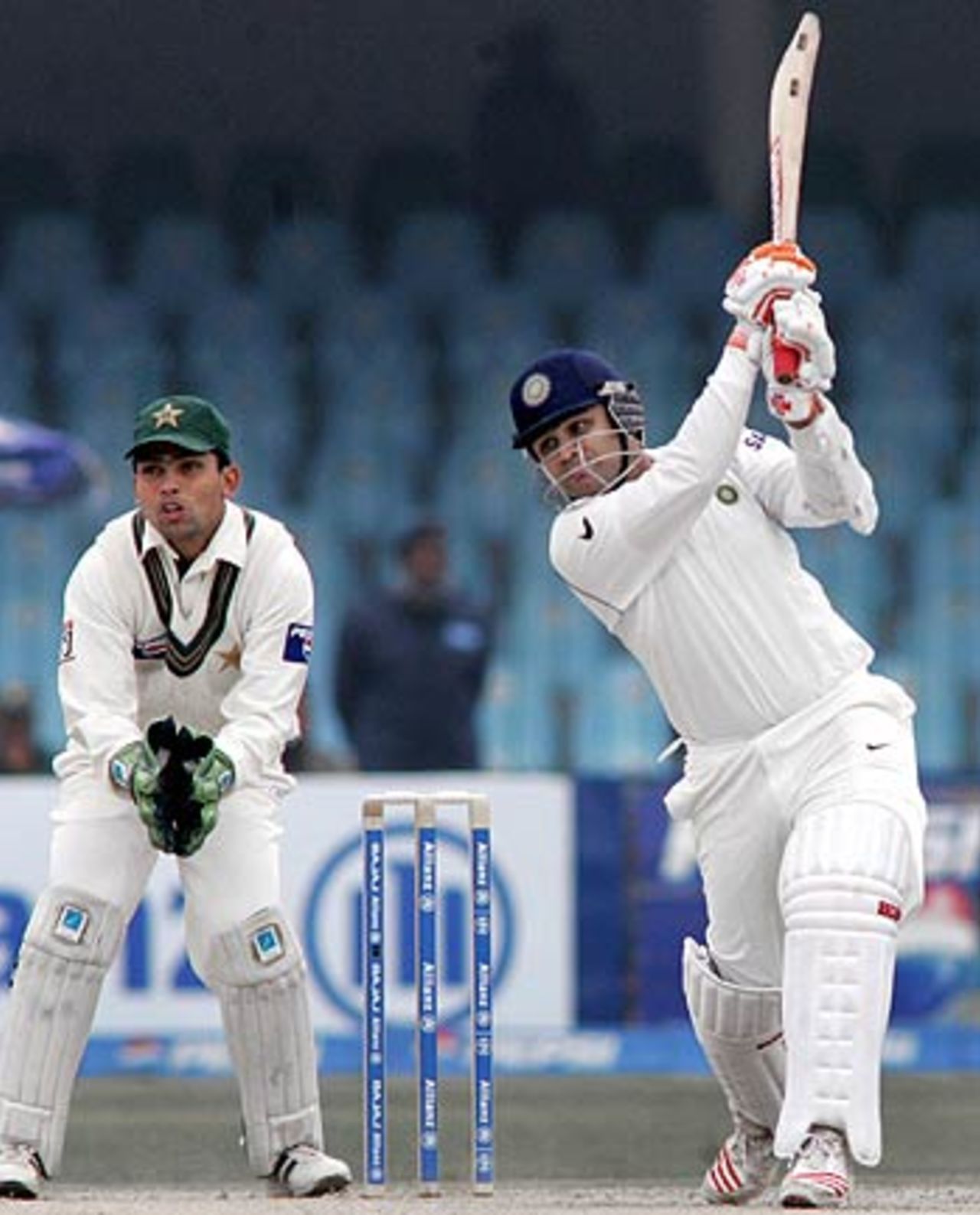 Gloom or no gloom, Virender Sehwag takes the same approach, India in Pakistan, 1st Test, Lahore, January 16, 2006