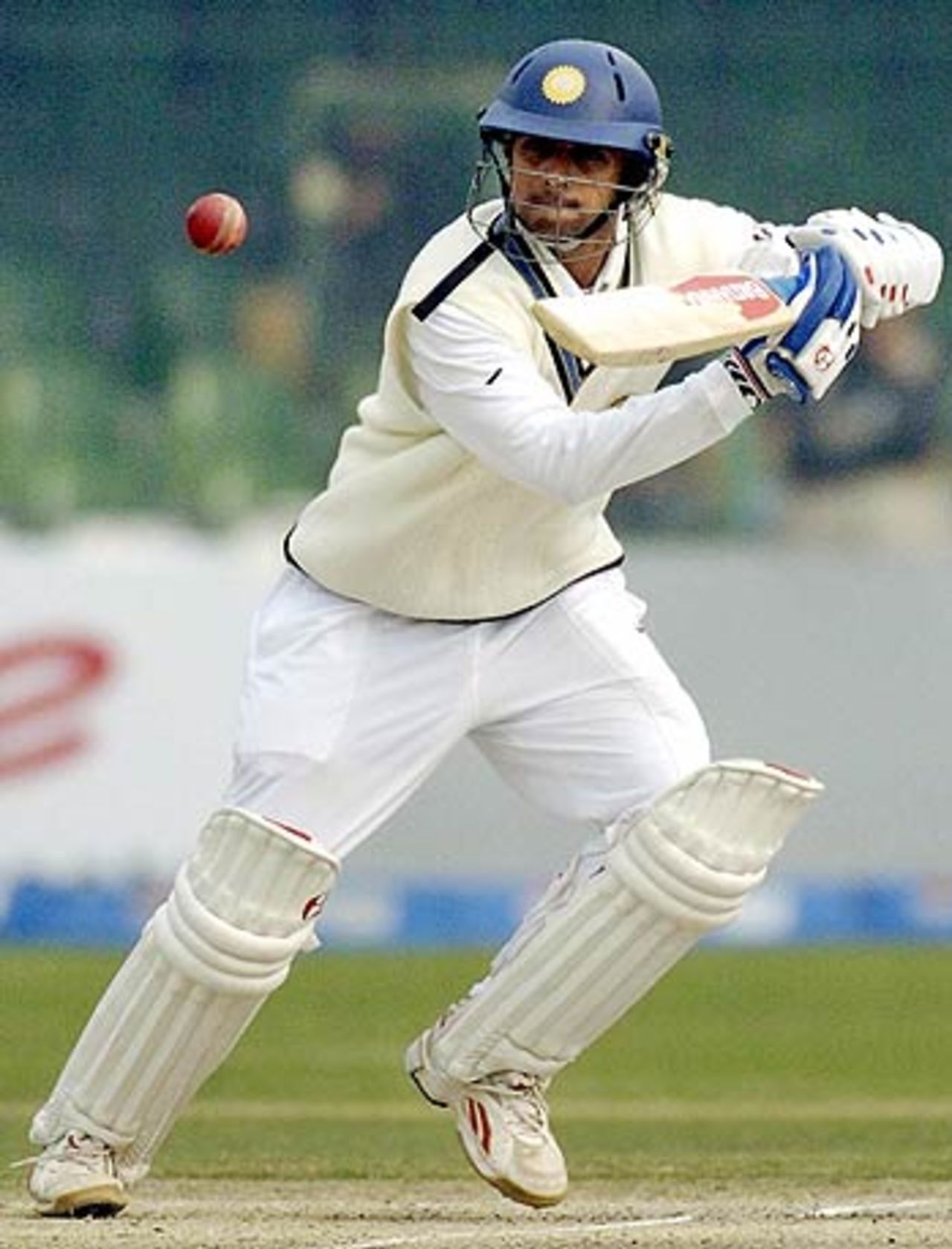 Rahul Dravid during his unbeaten 128, India in Pakistan, 1st Test, Lahore, January 16, 2006