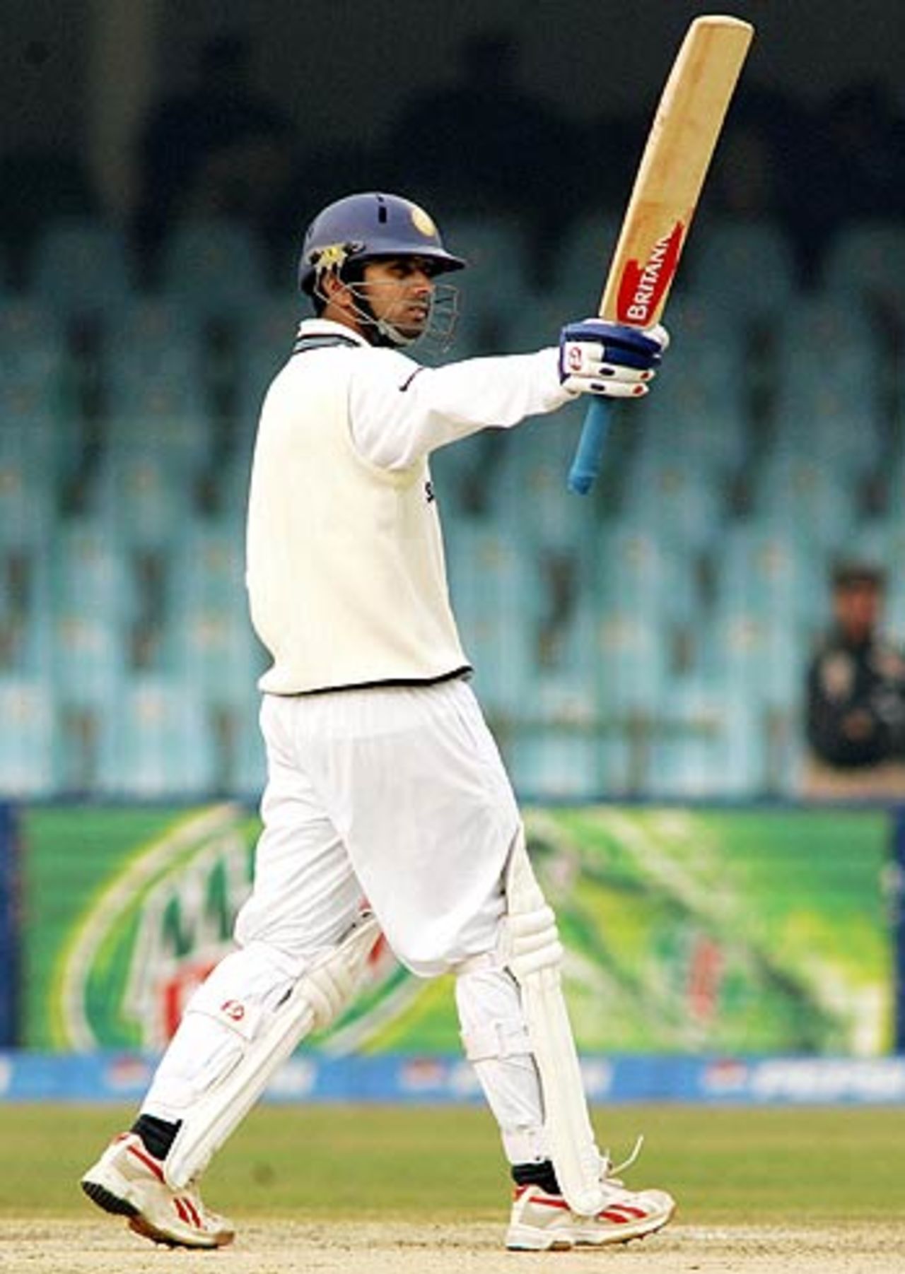 Rahul Dravid brought up his first hundred as captain, India in Pakistan, 1st Test, Lahore, January 16, 2006