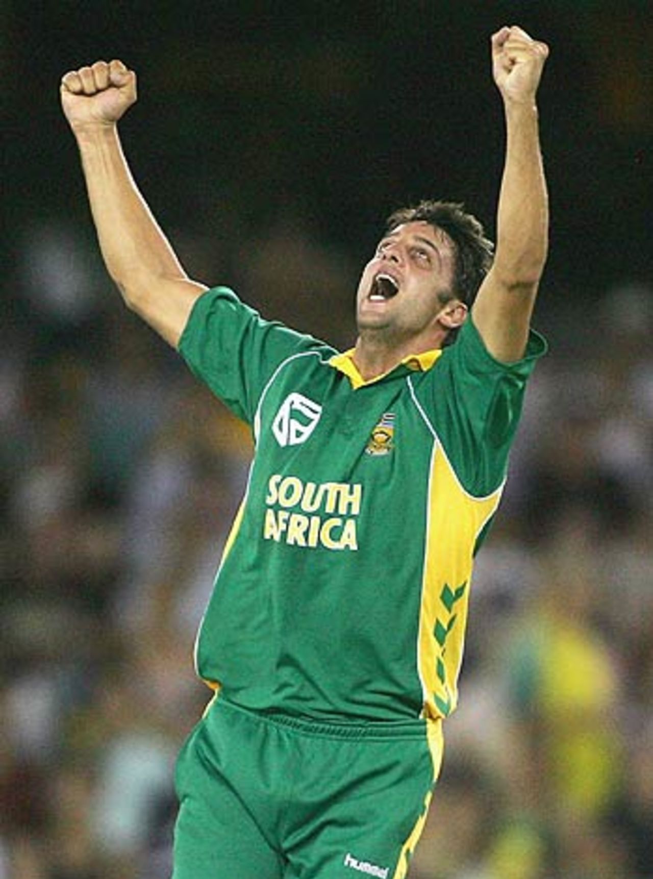 Johannes van der Wath took two wickets on debut , Australia v South Africa, VB Series, Telstra Dome, Melbourne, January 20, 2006