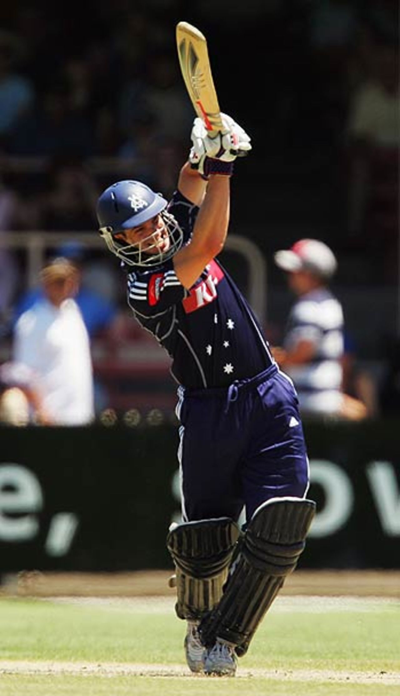 Michael Klinger launches into a six, New South Wales v Victoria, Twenty20 Final, Sydney, January 21, 2006