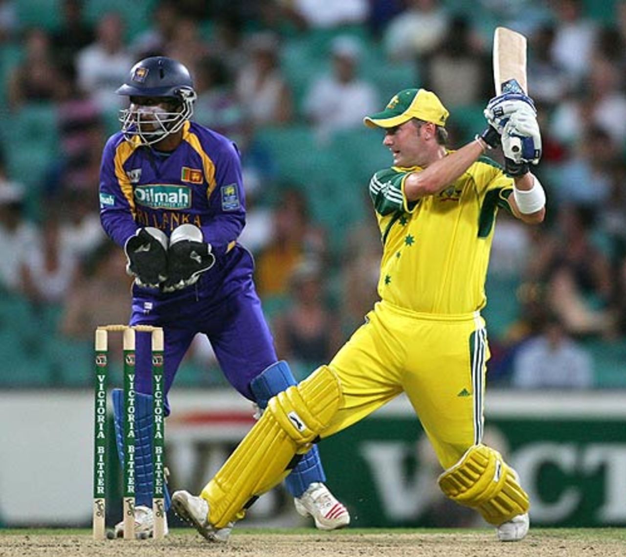 Michael Clarke led Australia's fightback with a valiant 67, Australia v Sri Lanka, VB Series, Sydney, January 22, 2006