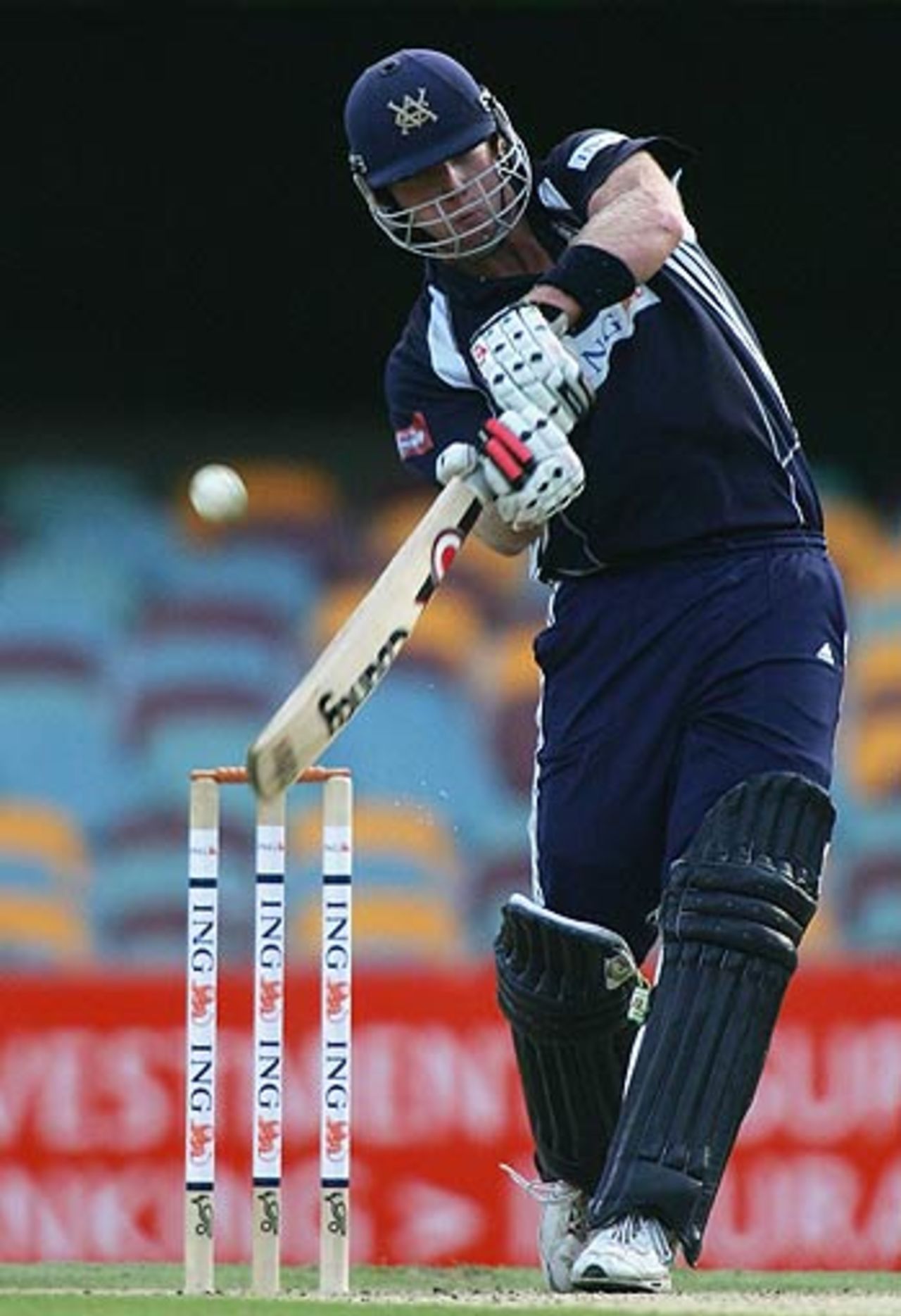 Cameron White lofts the ball during his innings of 85 against Queensland, 
Queensland v Victoria, ING Cup, Woolloongabba, Brisbane, January 25 2006