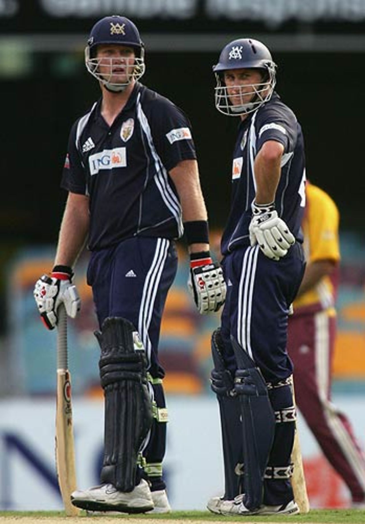 Cameron White and David Hussey put on 205 for the fourth wicket, 
Queensland v Victoria, ING Cup, Woolloongabba, Brisbane, January 25 2006