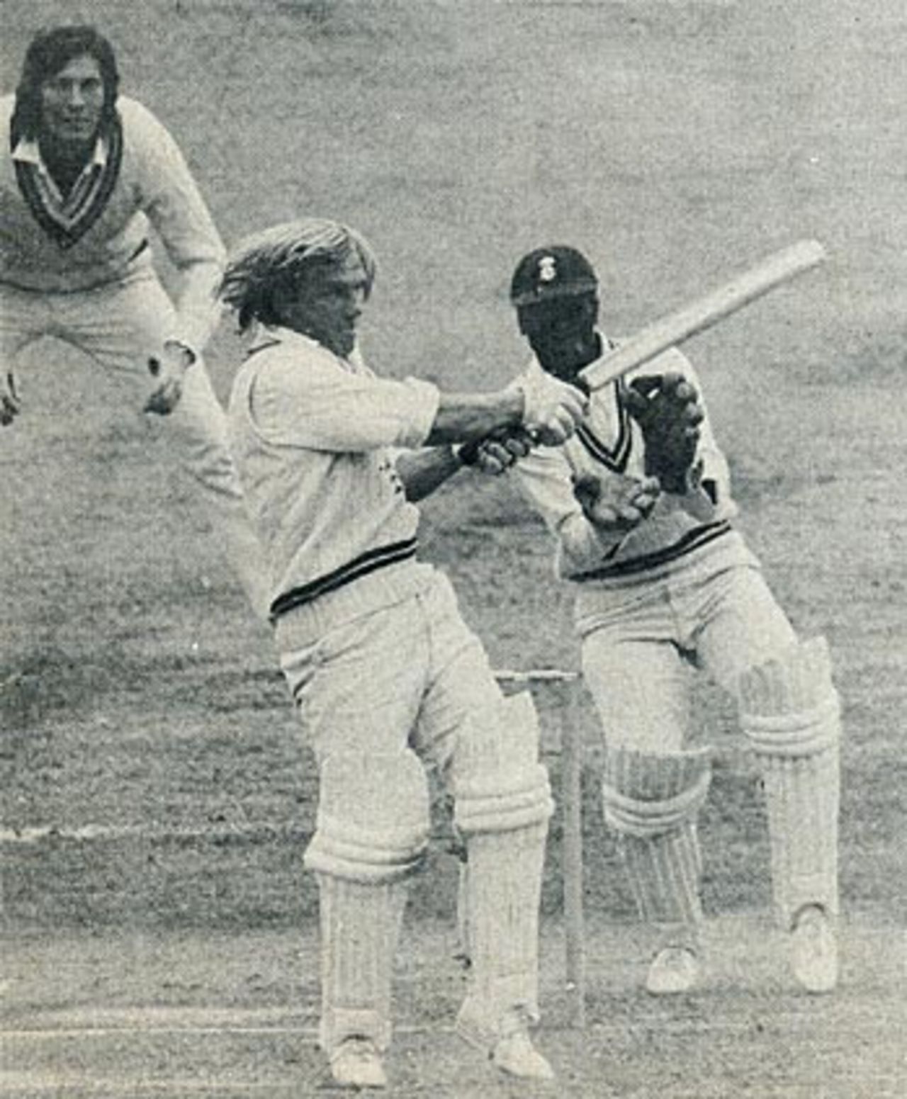 Clive Radley batting in 1976