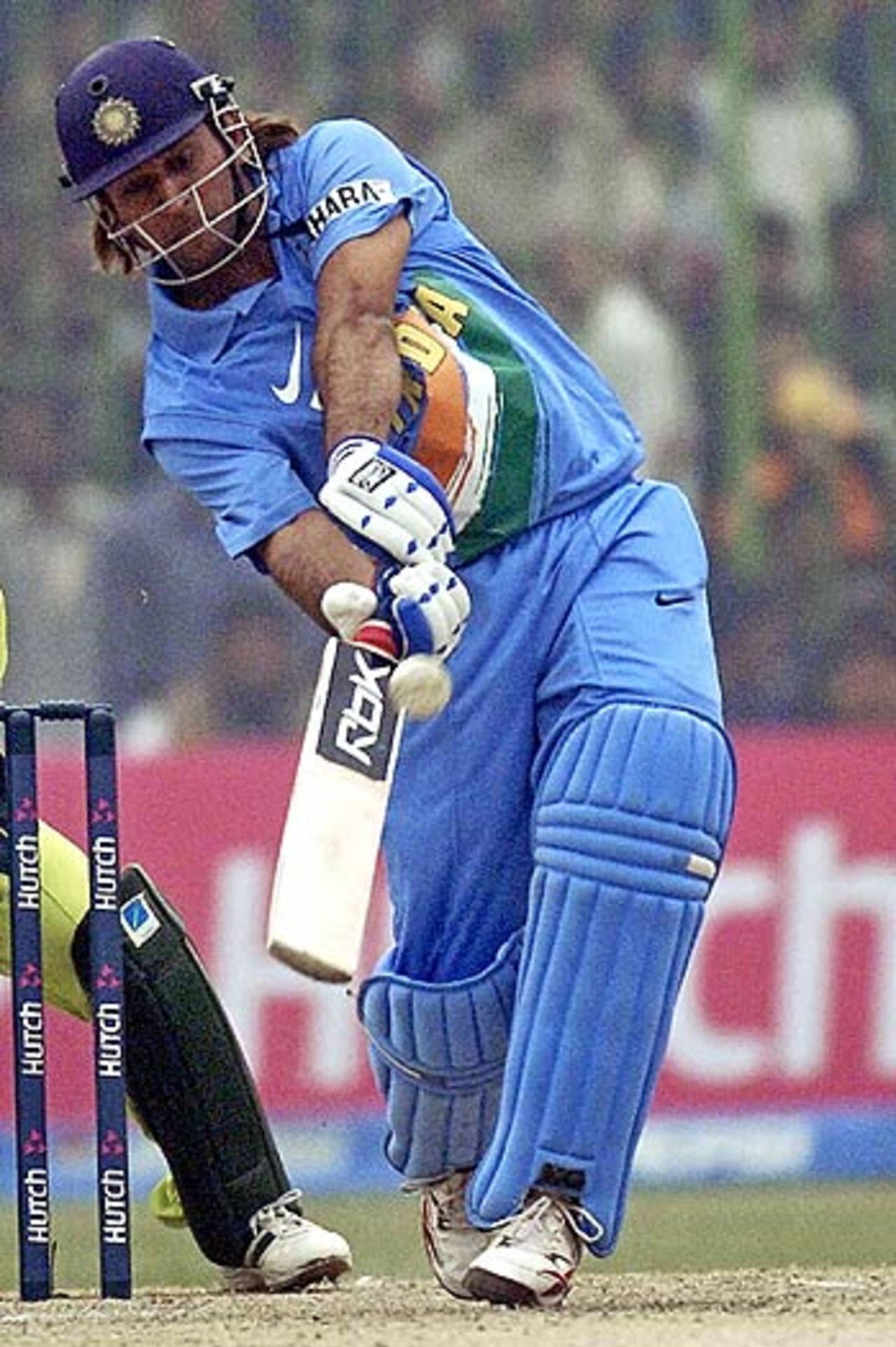 Mahendra Singh Dhoni scored a hard-hitting fifty, Pakistan v India, 1st ODI, Peshawar, February 6, 2006