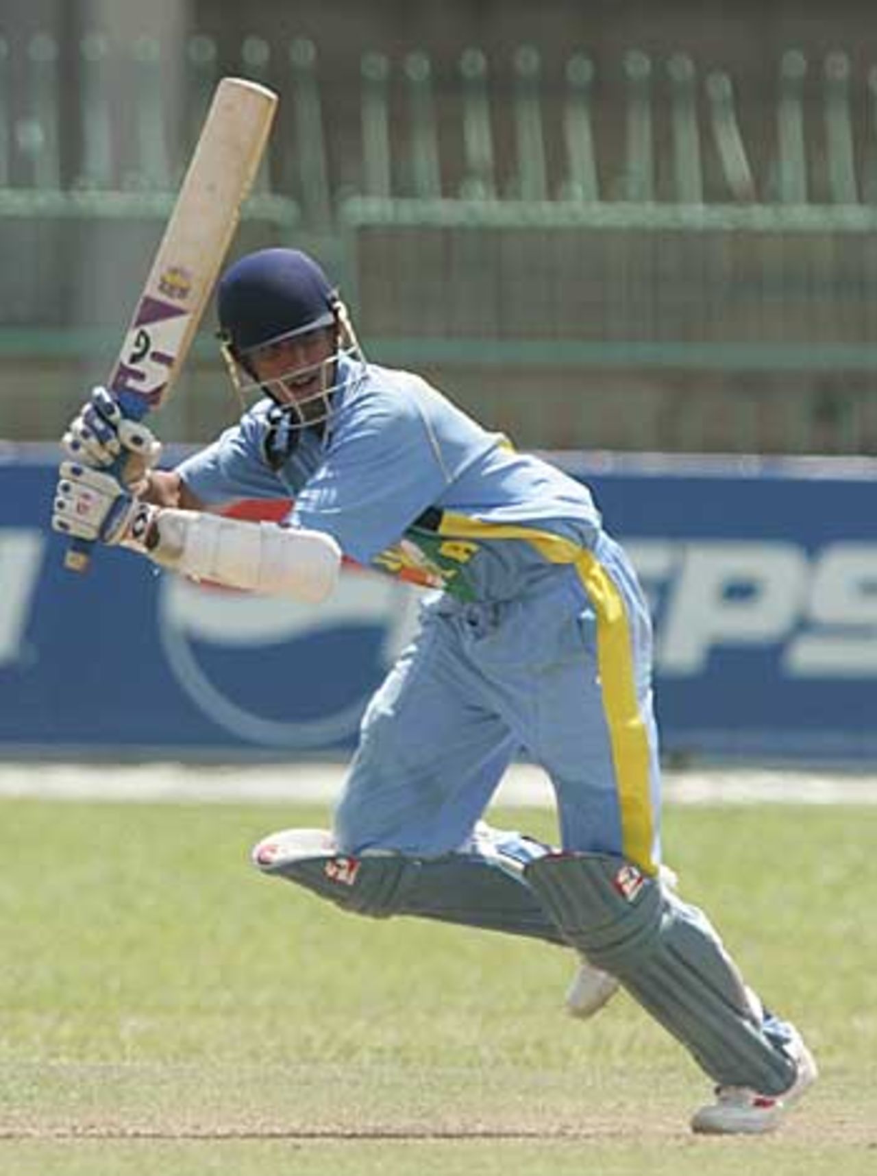 Cheteshwar Pujara clips one fine during his knock of 97, India U-19s v West Indies U-19s, Colombo, February 11, 2006