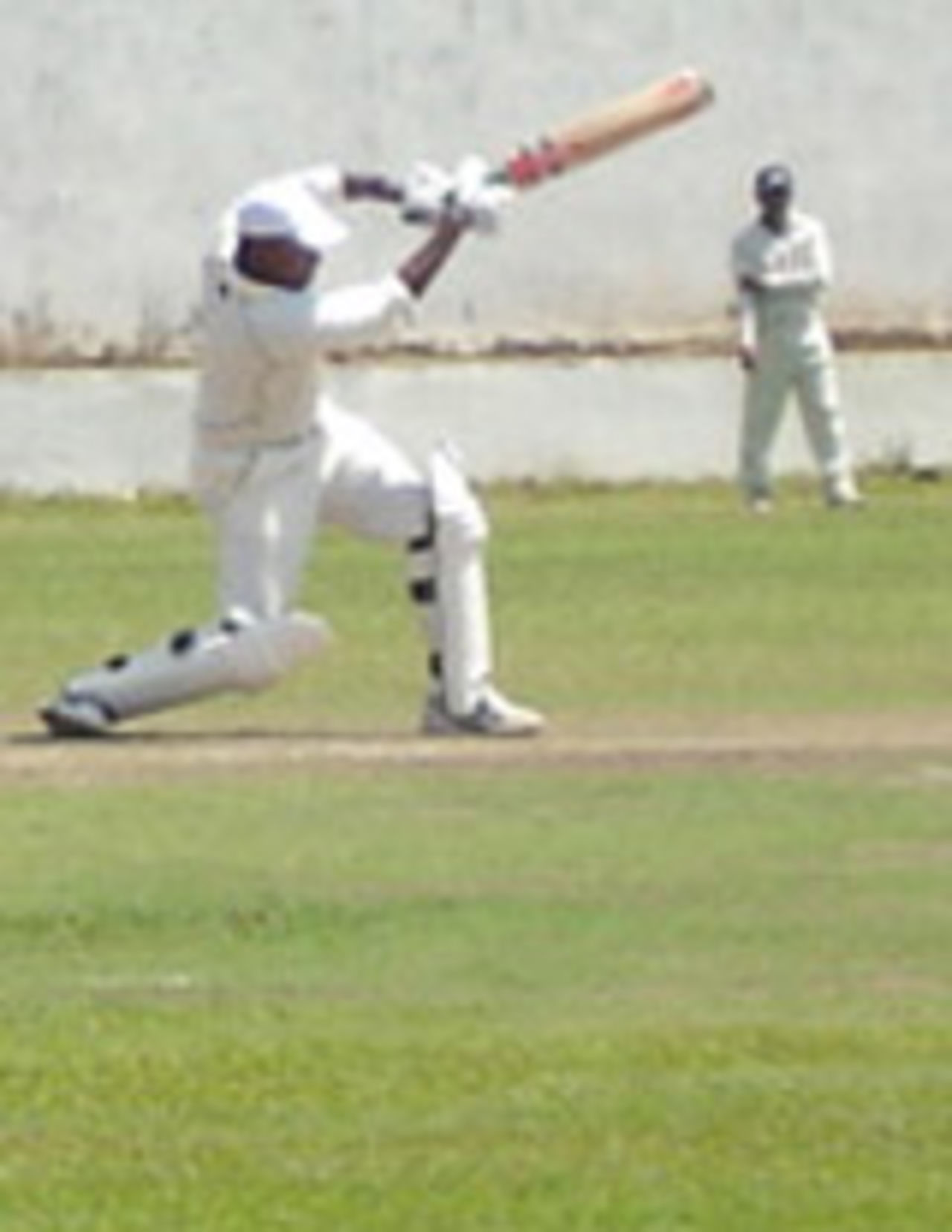 Moosa Kaleem in action for the Maldives