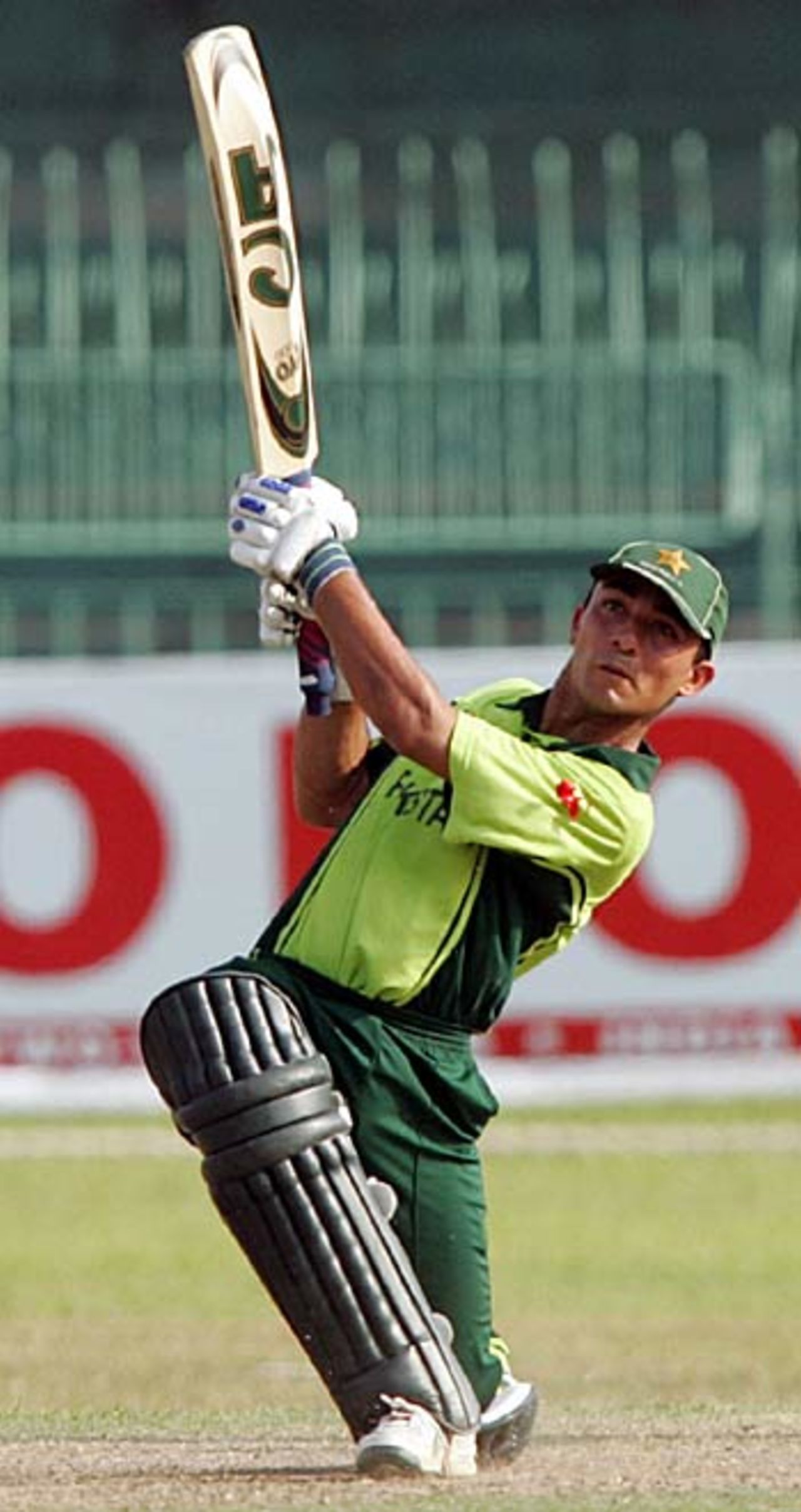 Ali Asad hits out during his 69, Australia v Pakistan, Under-19 World Cup semi-final., Colombo, February 17, 2006
